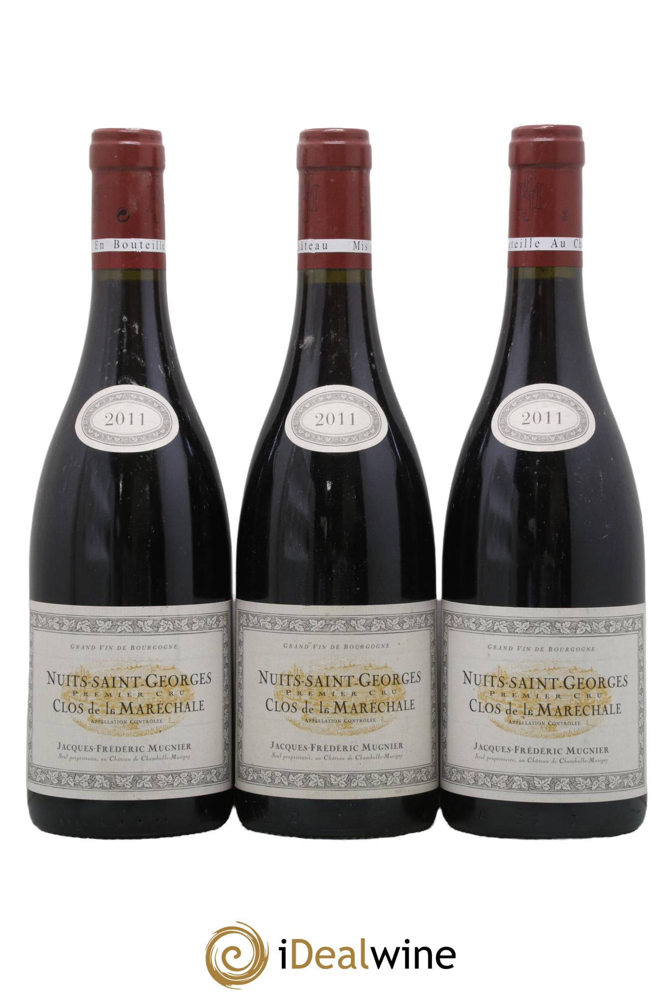 Nuits-Saint-Georges 1er Cru Clos de La Maréchale Jacques-Frédéric Mugnier 2011 - Lotto di 3 bottiglie - 0