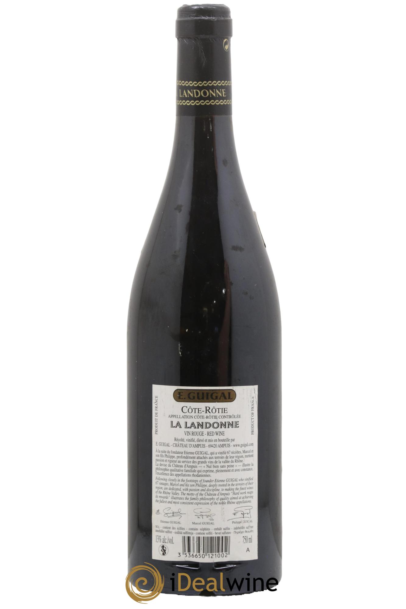 Côte-Rôtie La Landonne Guigal 2007 - Lot de 1 bouteille - 1