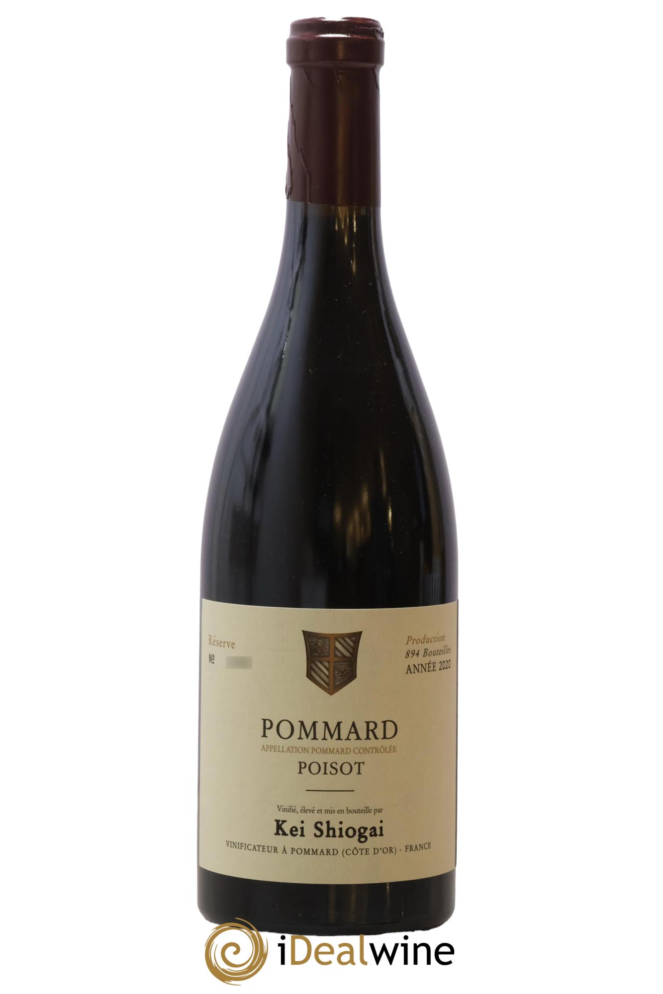 Pommard Poisot Kei Shiogai 2020 - Lot de 1 bouteille - 0