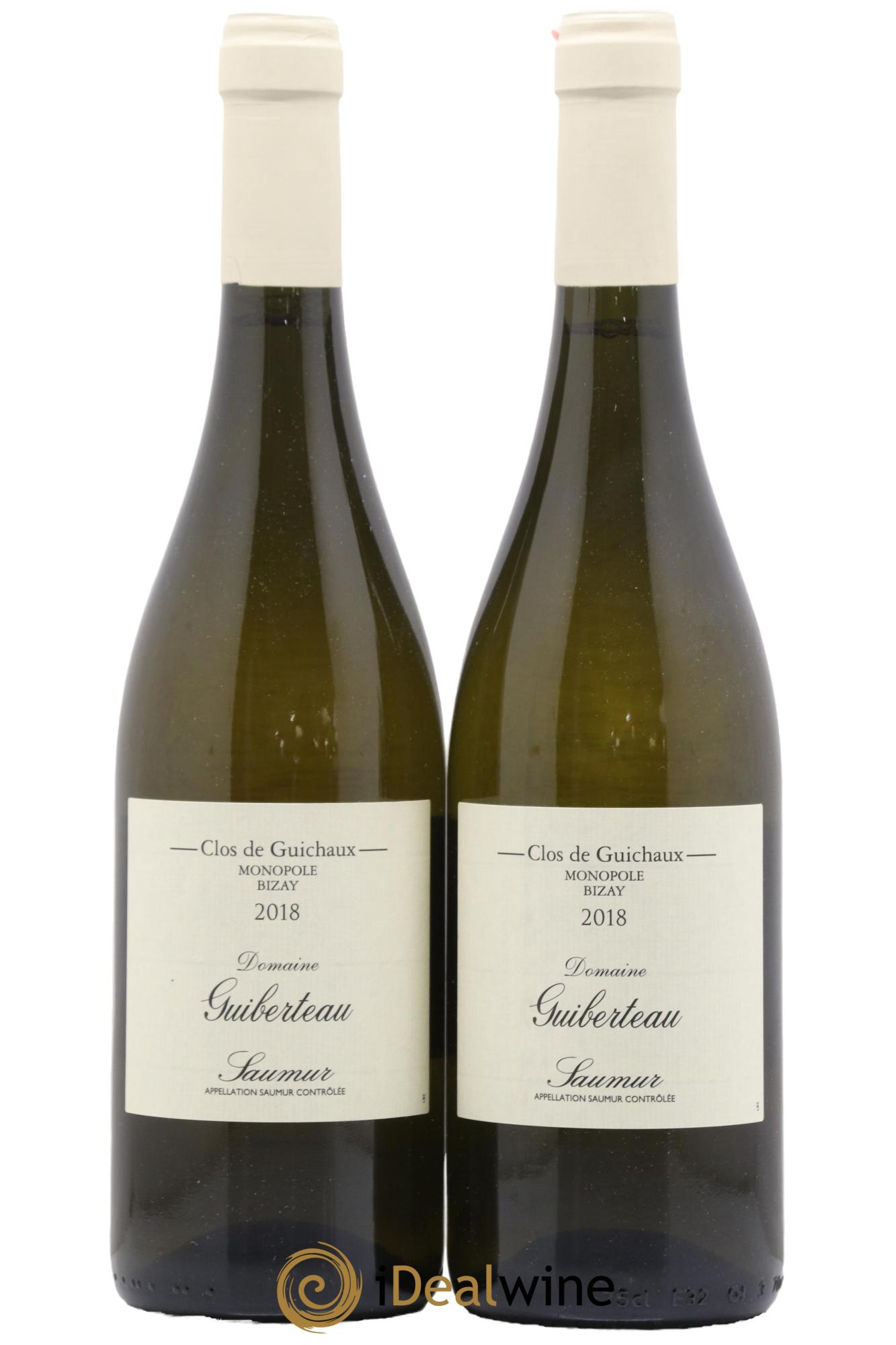 Saumur Clos de Guichaux Domaine Guiberteau 2018 - Posten von 2 Flaschen - 0