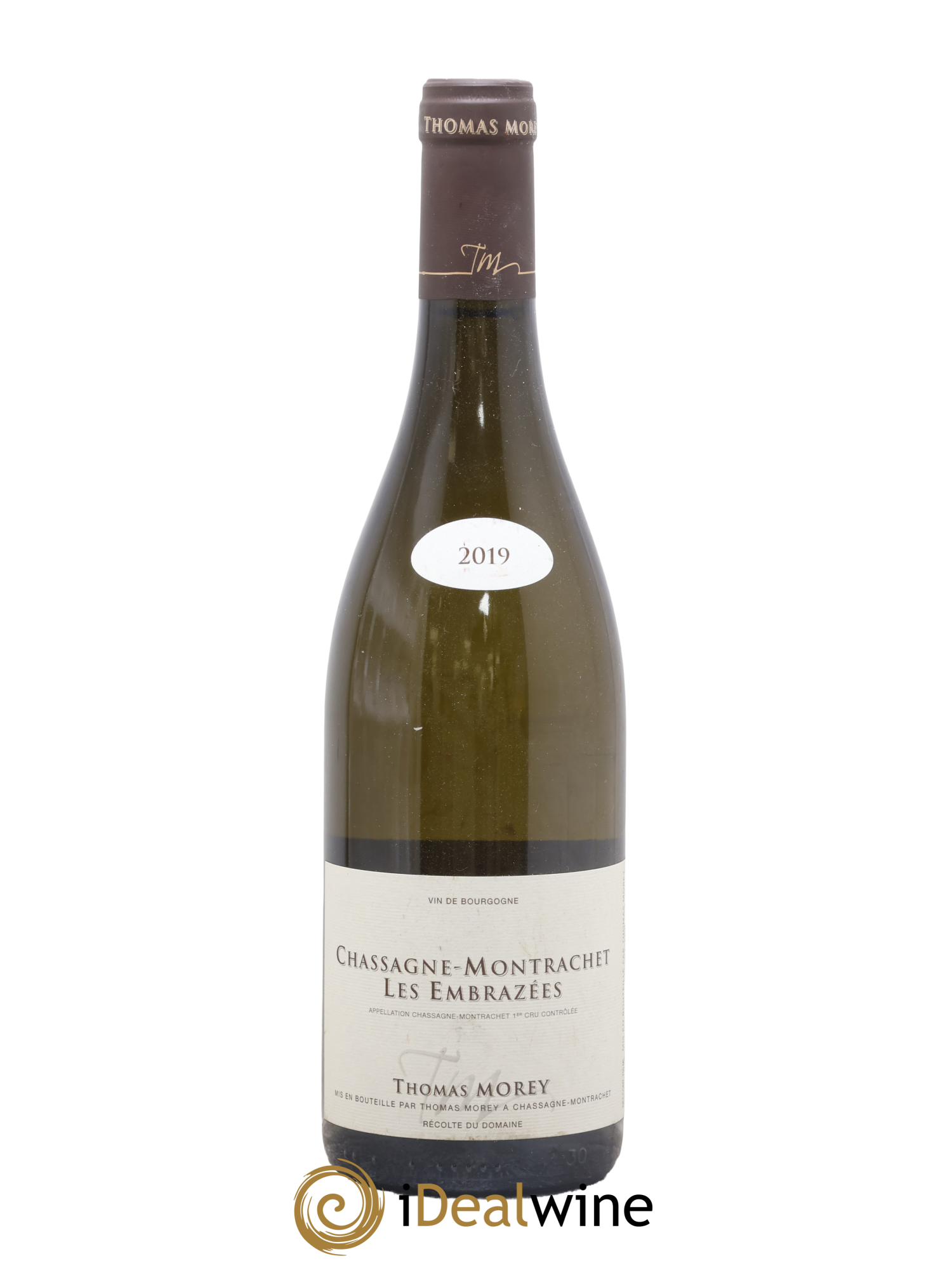 Chassagne-Montrachet 1er Cru Les Embrazées Thomas Morey 2019 - Lot de 1 bouteille - 0