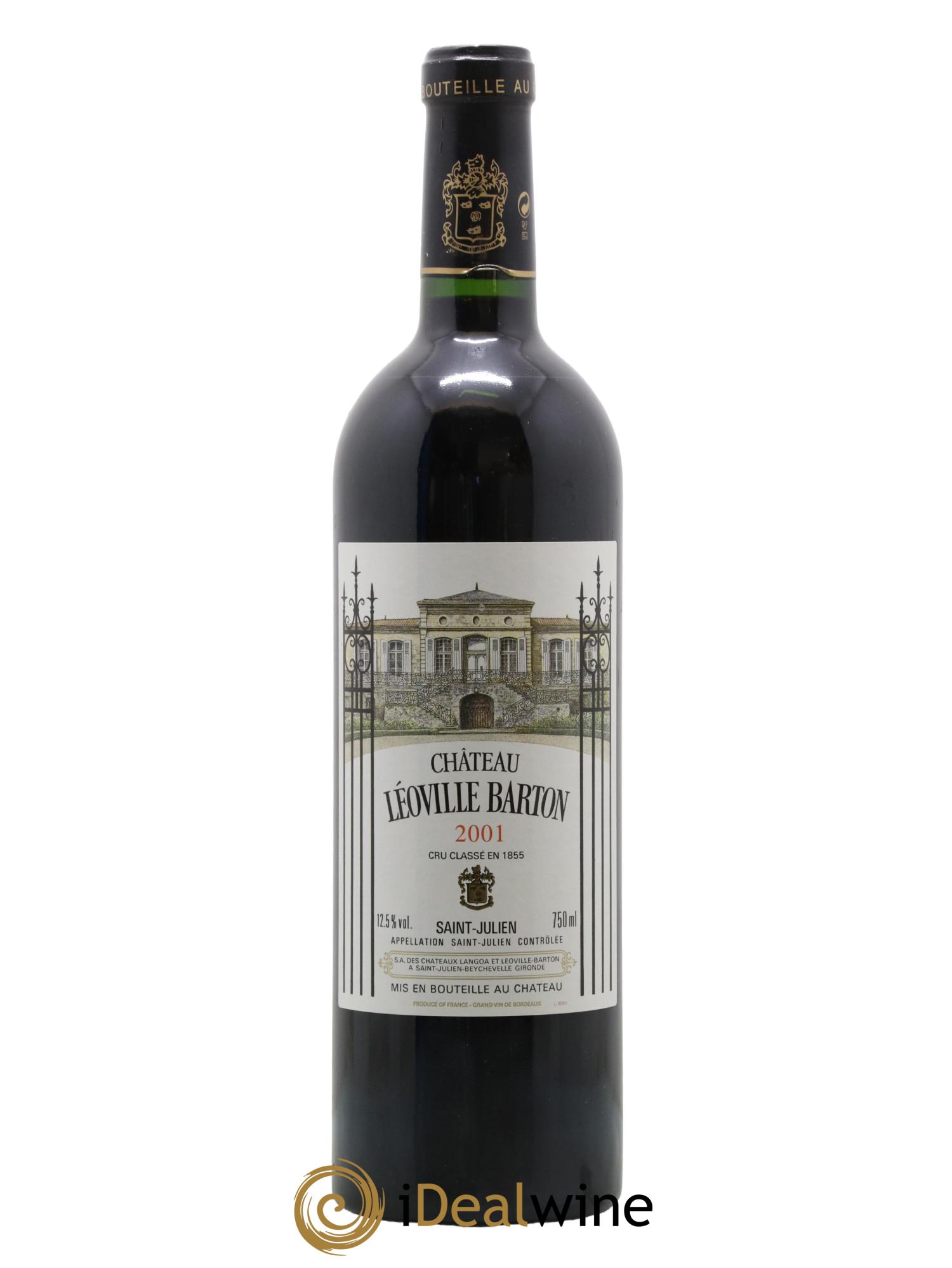 Château Léoville Barton 2ème Grand Cru Classé 2001 - Lot de 1 bouteille - 0