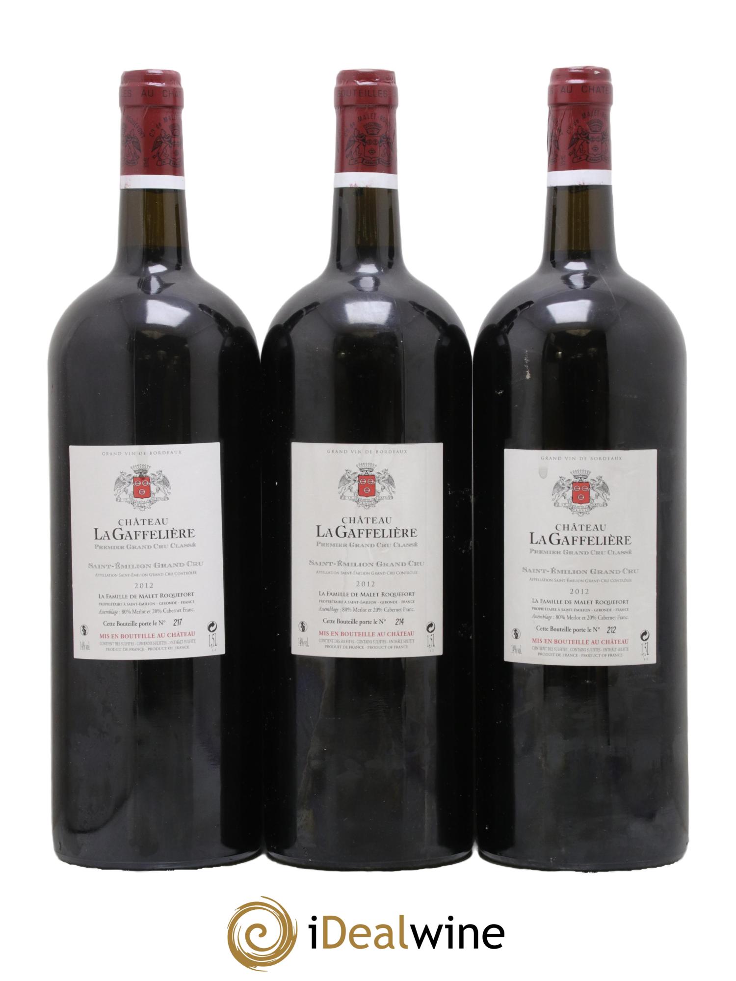 Château la Gaffelière 1er Grand Cru Classé B 2012 - Lot de 3 magnums - 1