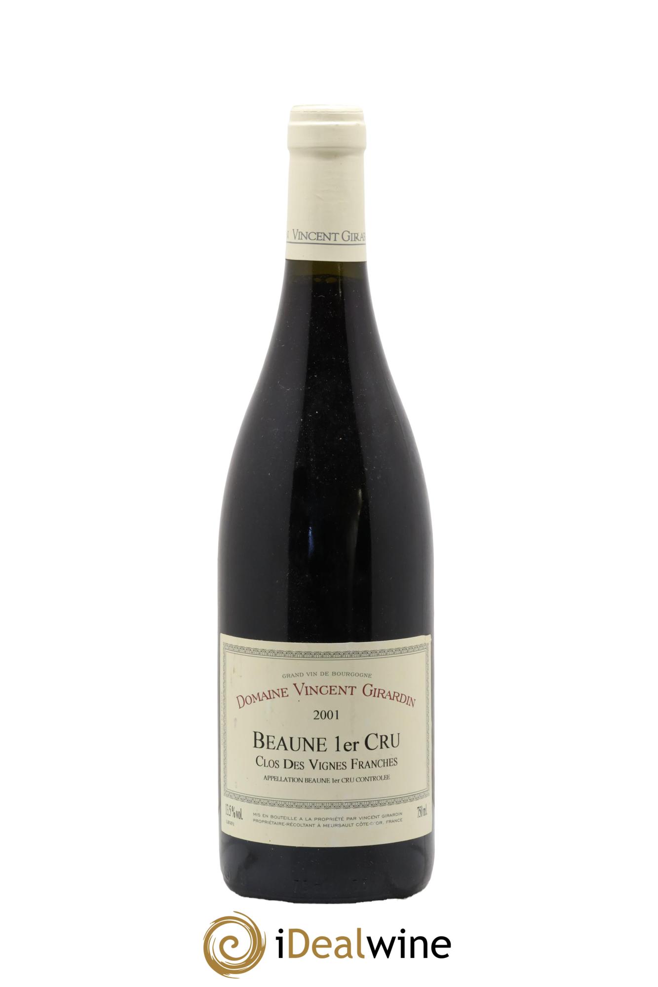 Beaune 1er Cru Clos Des Vignes Franches Vincent Girardin 2001 - Lot de 1 bouteille - 0