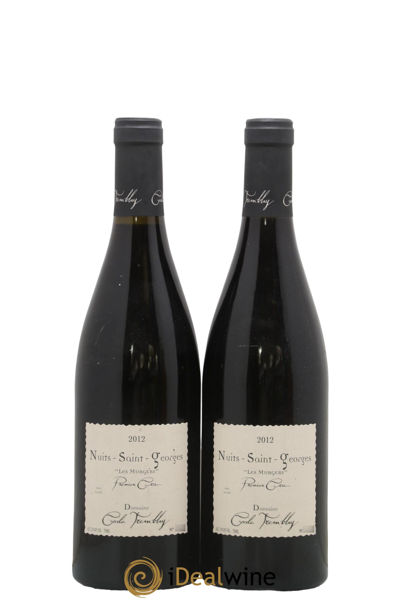 Nuits-Saint-Georges 1er Cru Les Murgers Cécile Tremblay 2012 - Lot de 2 bouteilles - 0