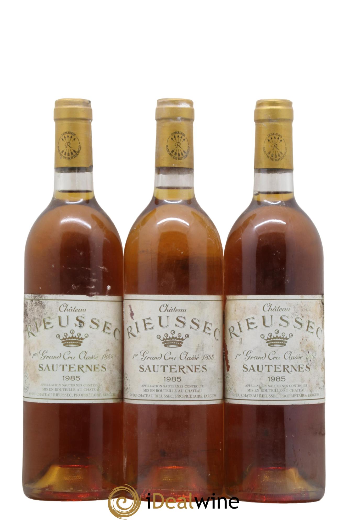 Château Rieussec 1er Grand Cru Classé 1985 - Lotto di 3 bottiglie - 0