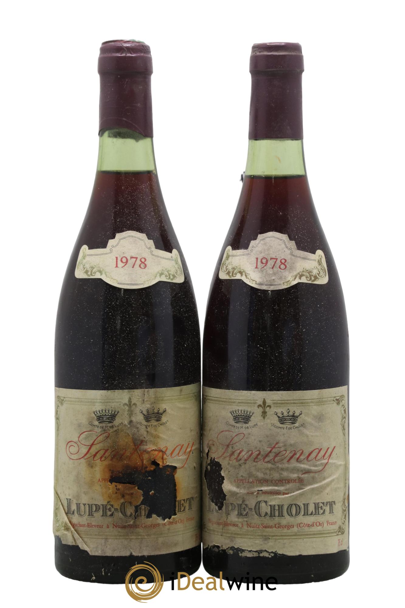 Santenay Lupé-Cholet 1978 - Posten von 2 Flaschen - 0