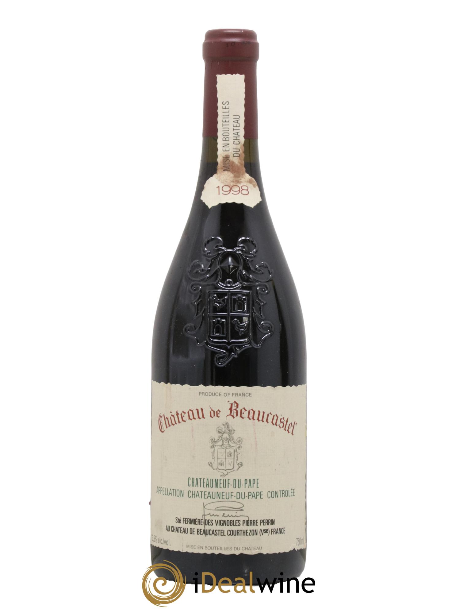 Châteauneuf-du-Pape Château de Beaucastel Famille Perrin 1998 - Lot de 1 bouteille - 0