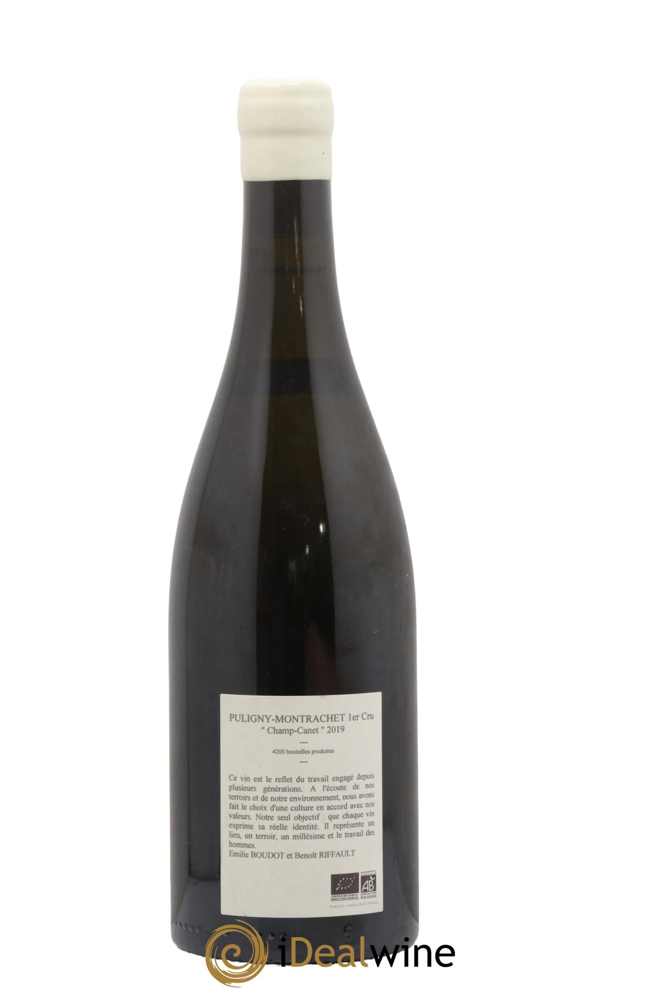 Puligny-Montrachet 1er Cru Champ Canet Etienne Sauzet 2019 - Lot de 1 bouteille - 1