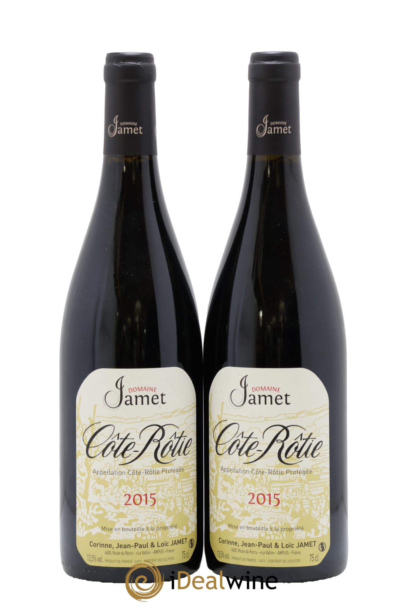 Côte-Rôtie Jamet (Domaine) 2015 - Posten von 2 Flaschen - 0