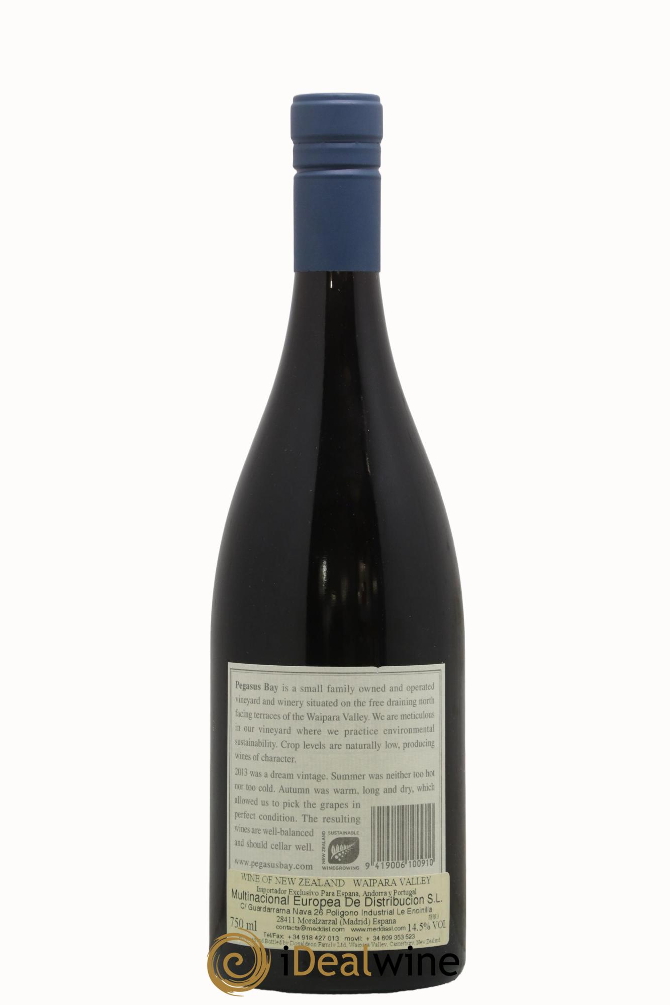 Nouvelle Zélande Waipara Valley Pinot Noir Pegasus Bay 2013 - Lot de 1 bouteille - 1