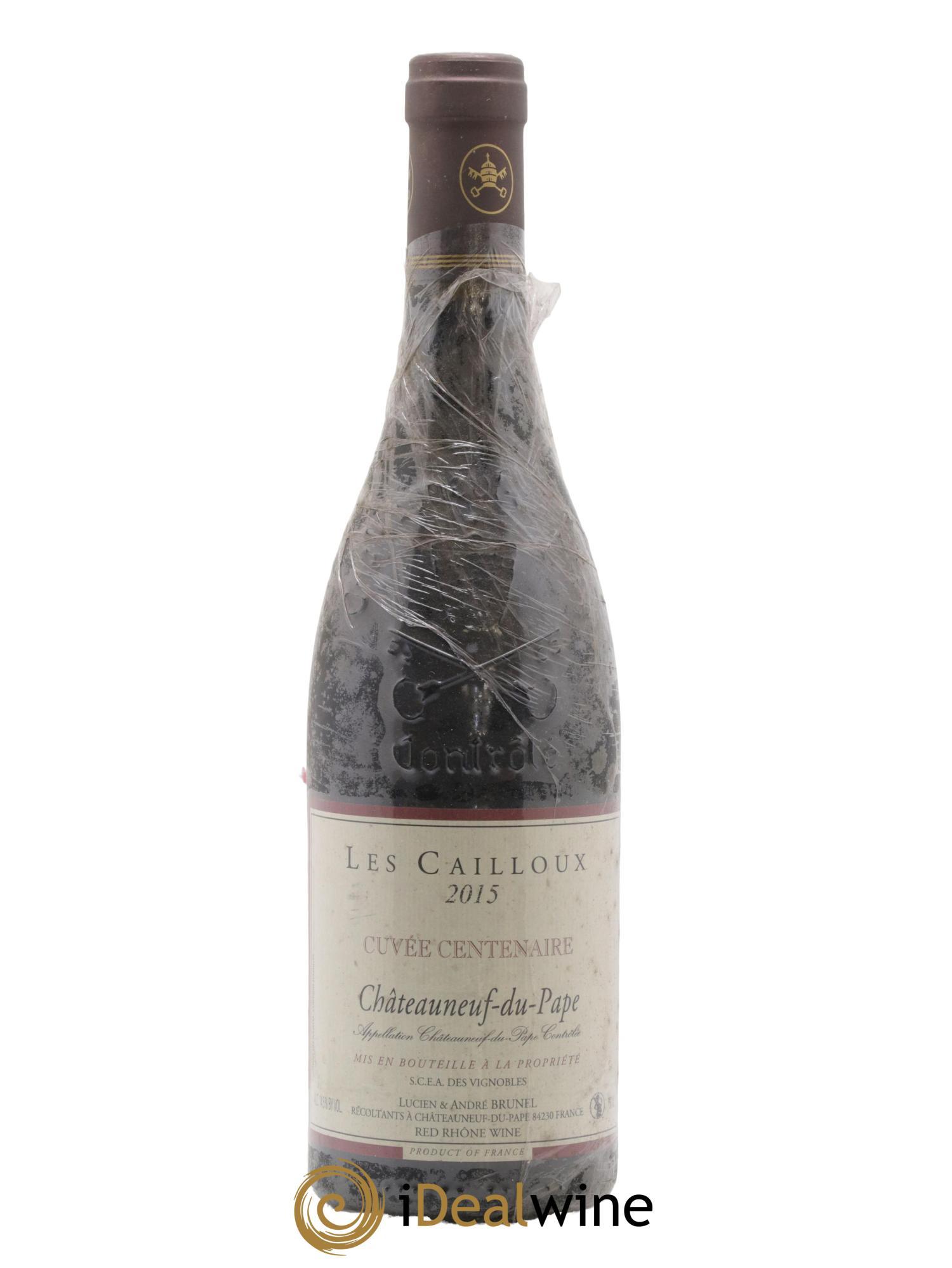 Châteauneuf-du-Pape Les Cailloux Cuvée Centenaire André Brunel 2015 - Posten von 1 Flasche - 0