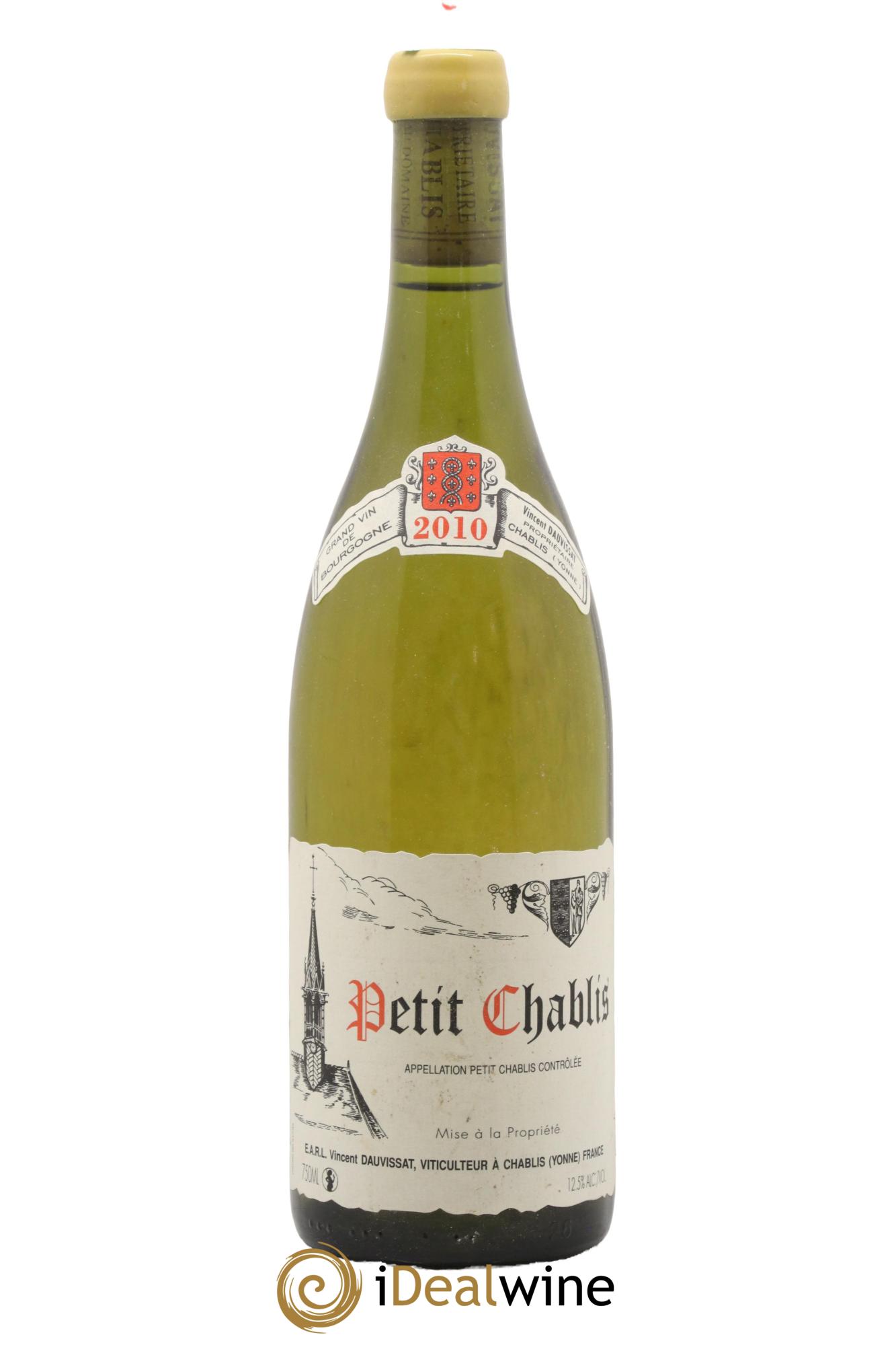 Petit Chablis Vincent Dauvissat (Domaine) 2010 - Lot de 1 bouteille - 0