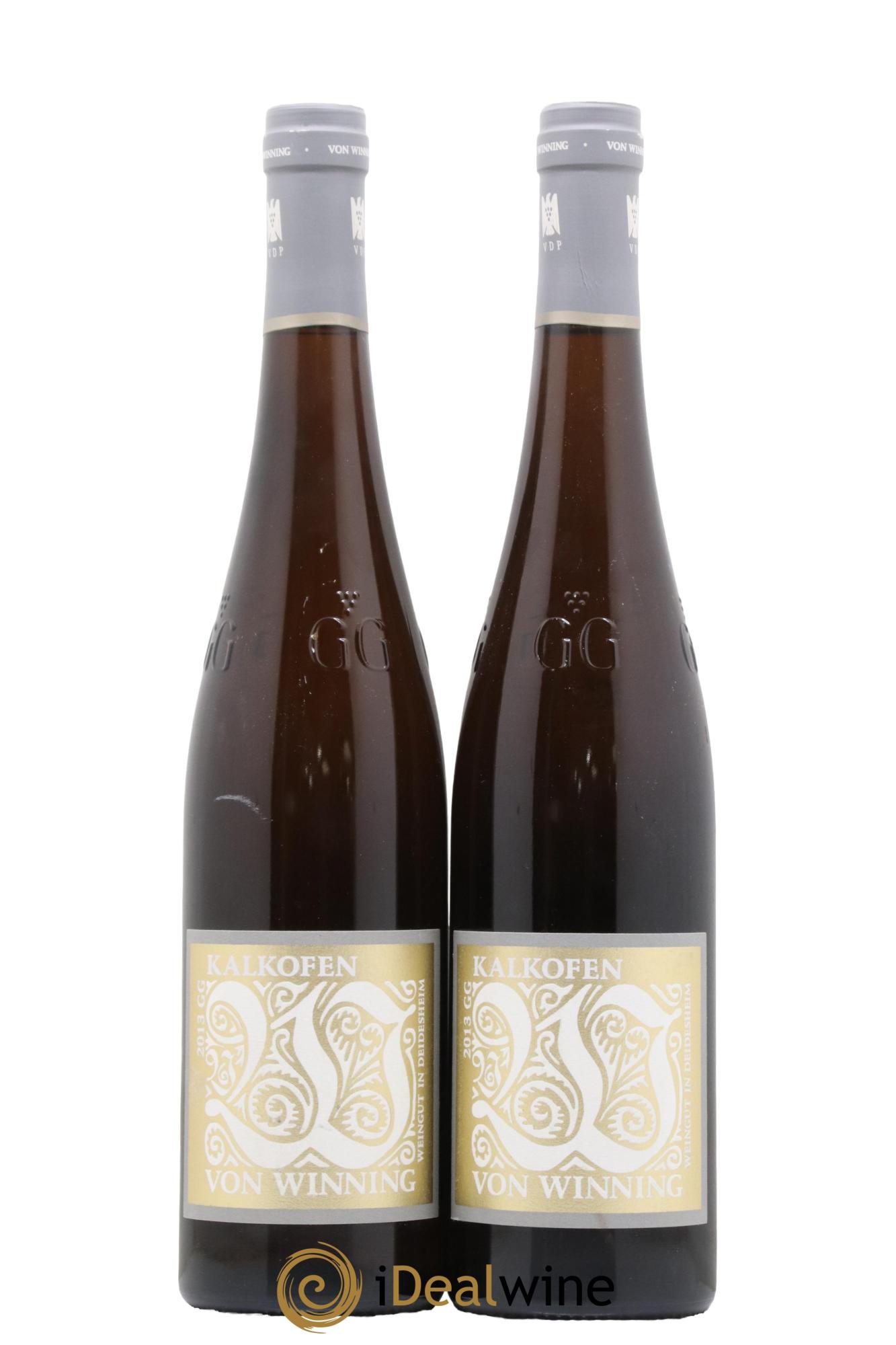Allemagne Pfalz Riesling Grosses Gewachs Kalkofen Von Winning 2013 - Posten von 2 Flaschen - 0
