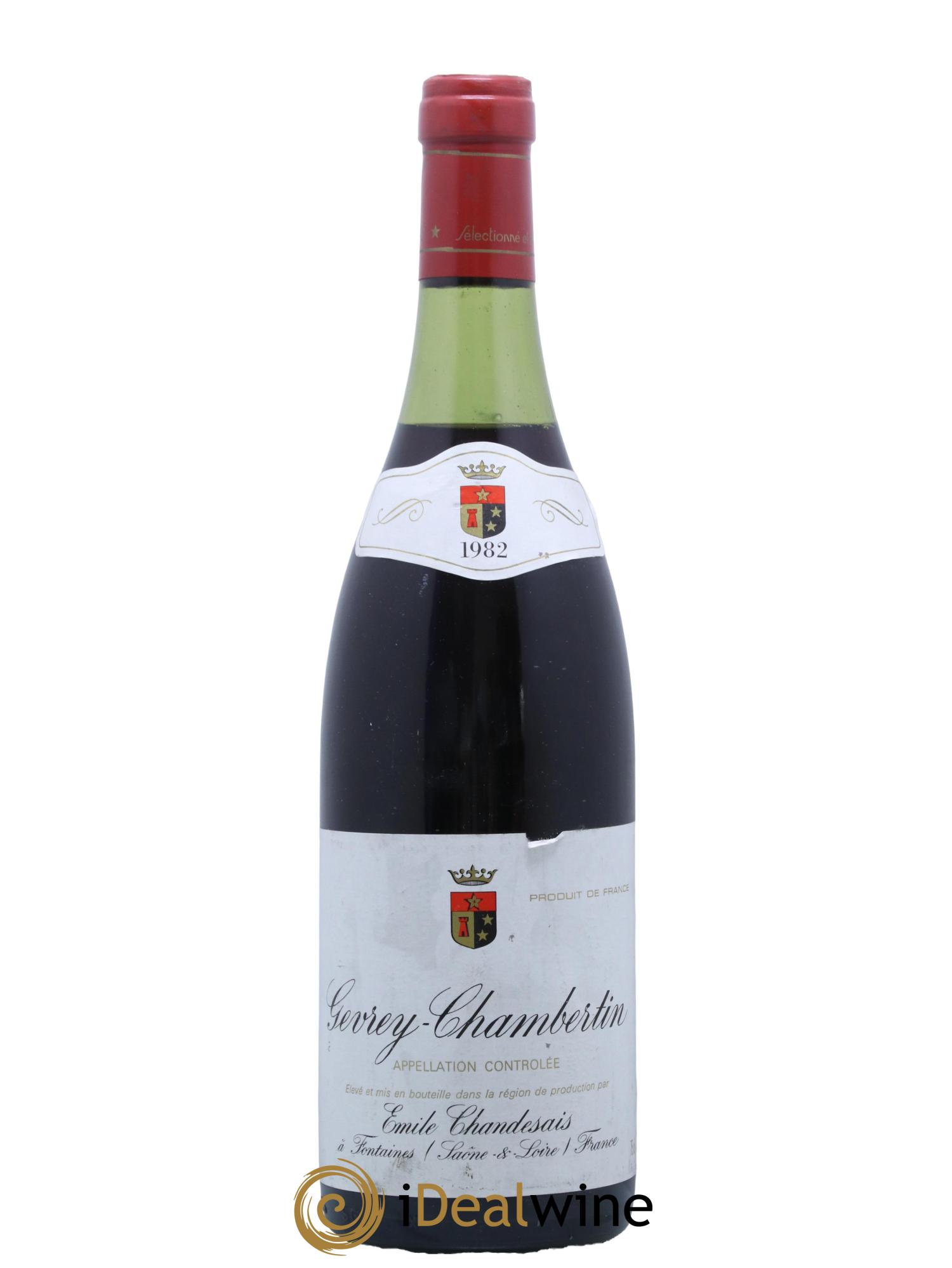 Gevrey-Chambertin Emile Chandesais 1982 - Lot de 1 bouteille - 0