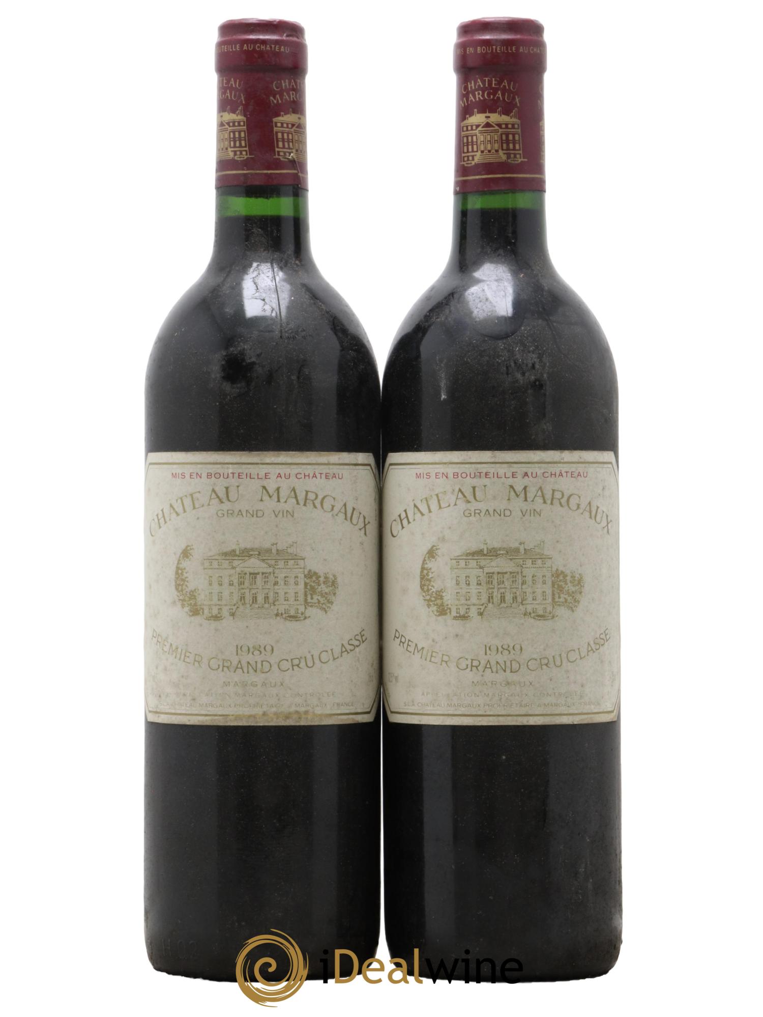 Château Margaux 1er Grand Cru Classé 1989 - Lot de 2 bouteilles - 0