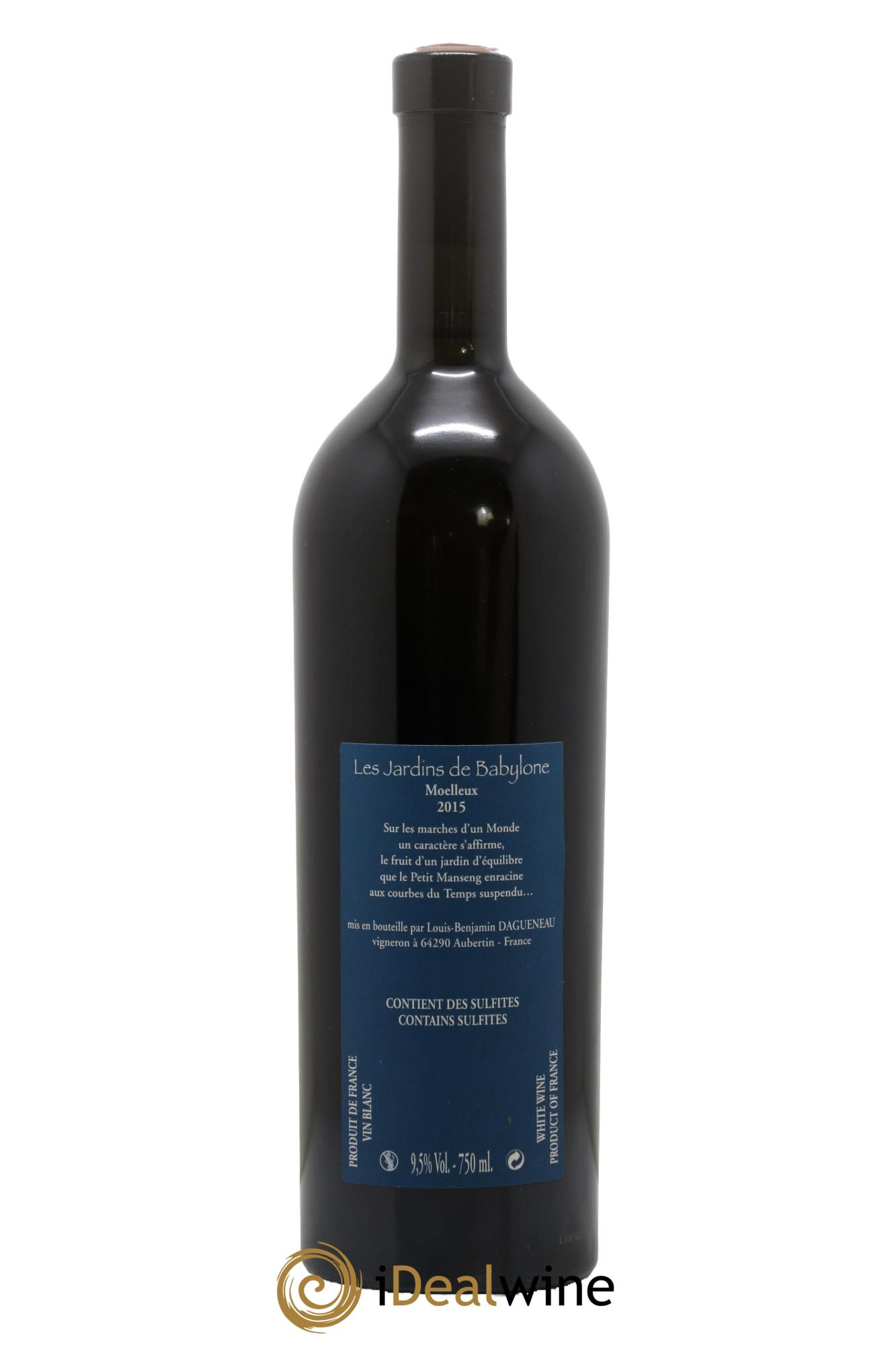 Vin de France (anciennement Jurançon) Jardins de Babylone Didier Dagueneau 2015 - Lot de 1 bouteille - 1