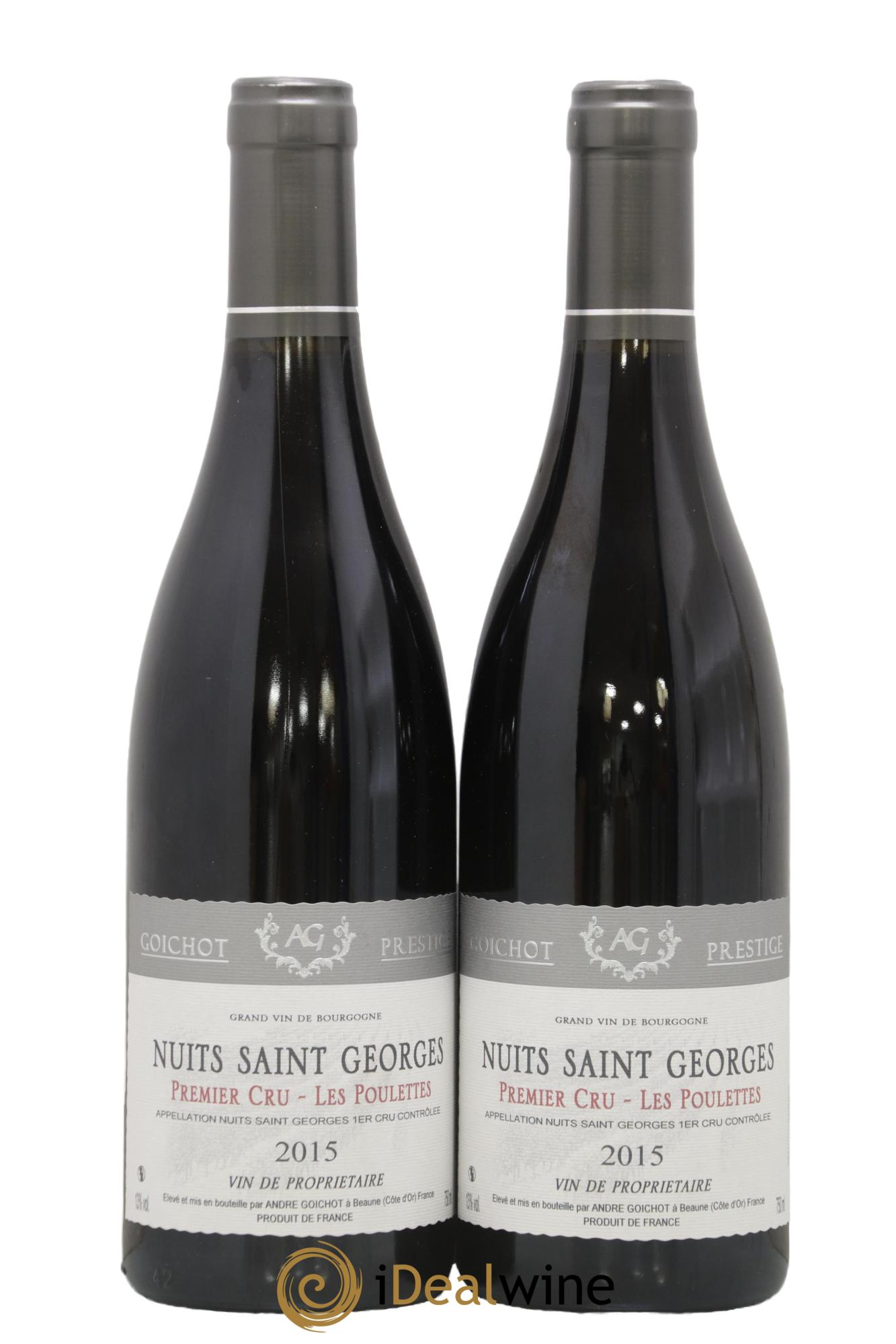 Nuits-Saint-Georges 1er Cru Les Poulettes Goichot 2015 - Lot de 2 bouteilles - 0