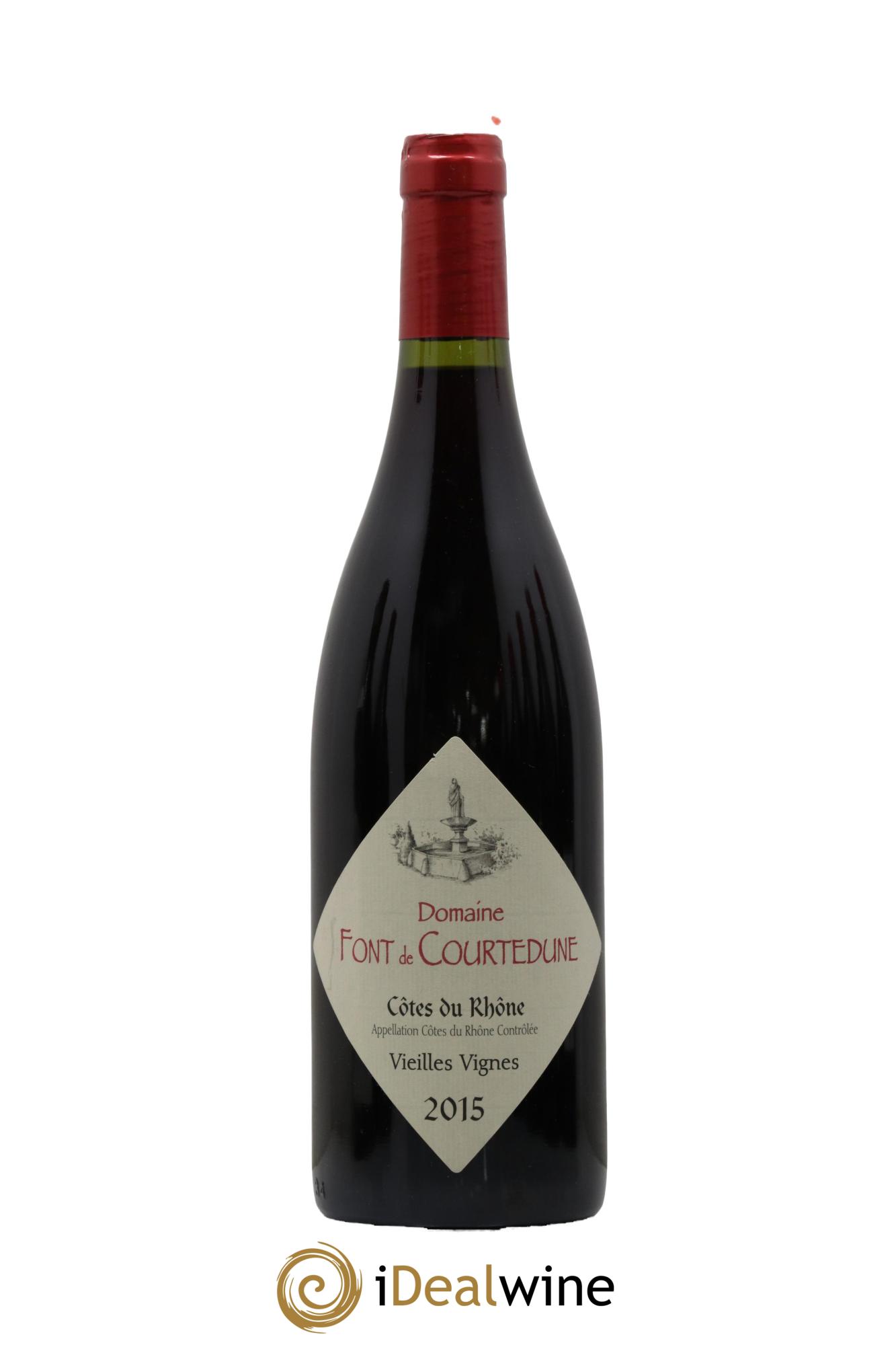 Côtes-du-Rhône Vieilles Vignes Domaine Font de Courtedune 2015 - Lot de 1 bouteille - 0