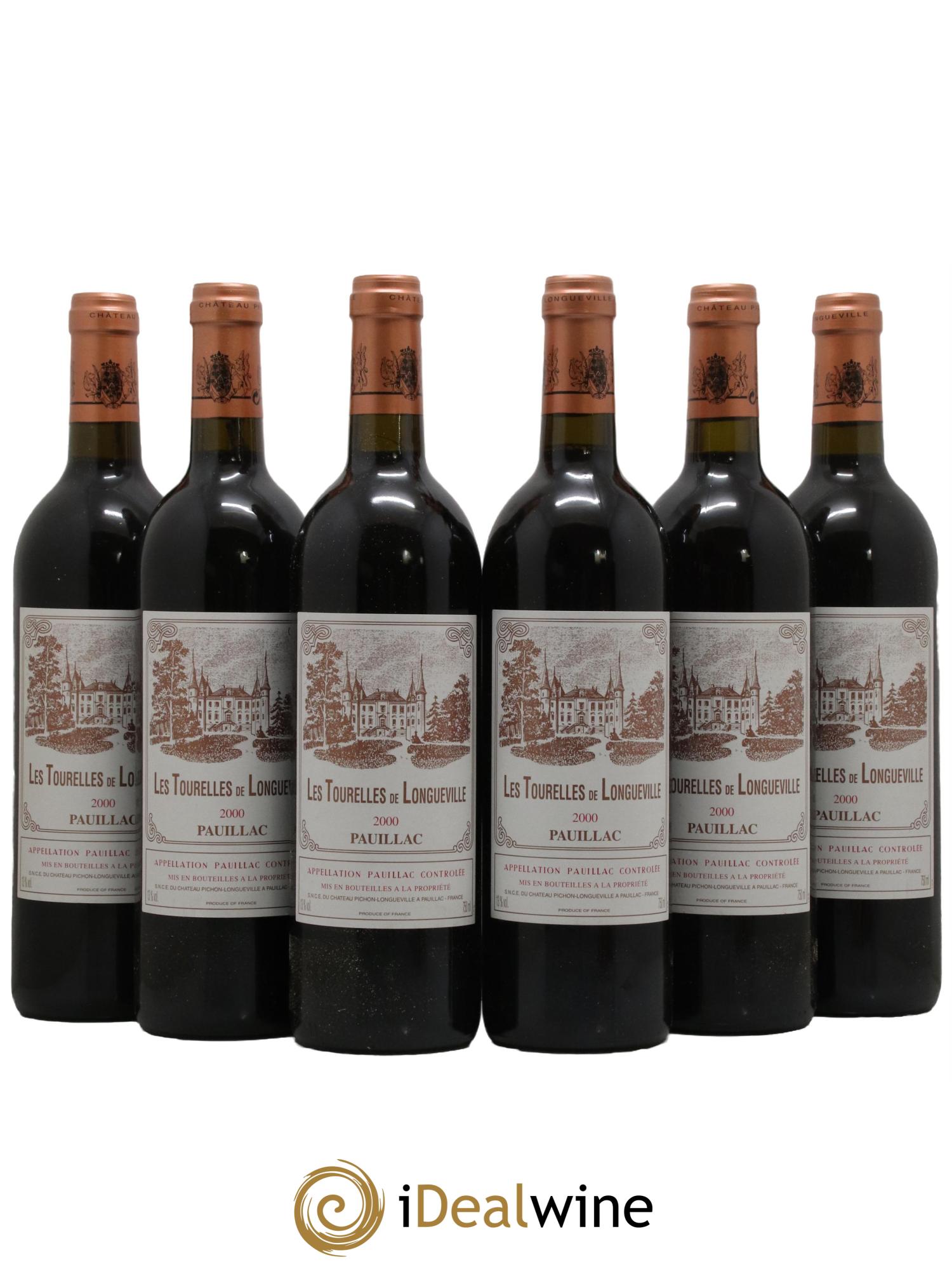 Les Tourelles de Longueville Second Vin 2000 - Lot de 6 bouteilles - 0