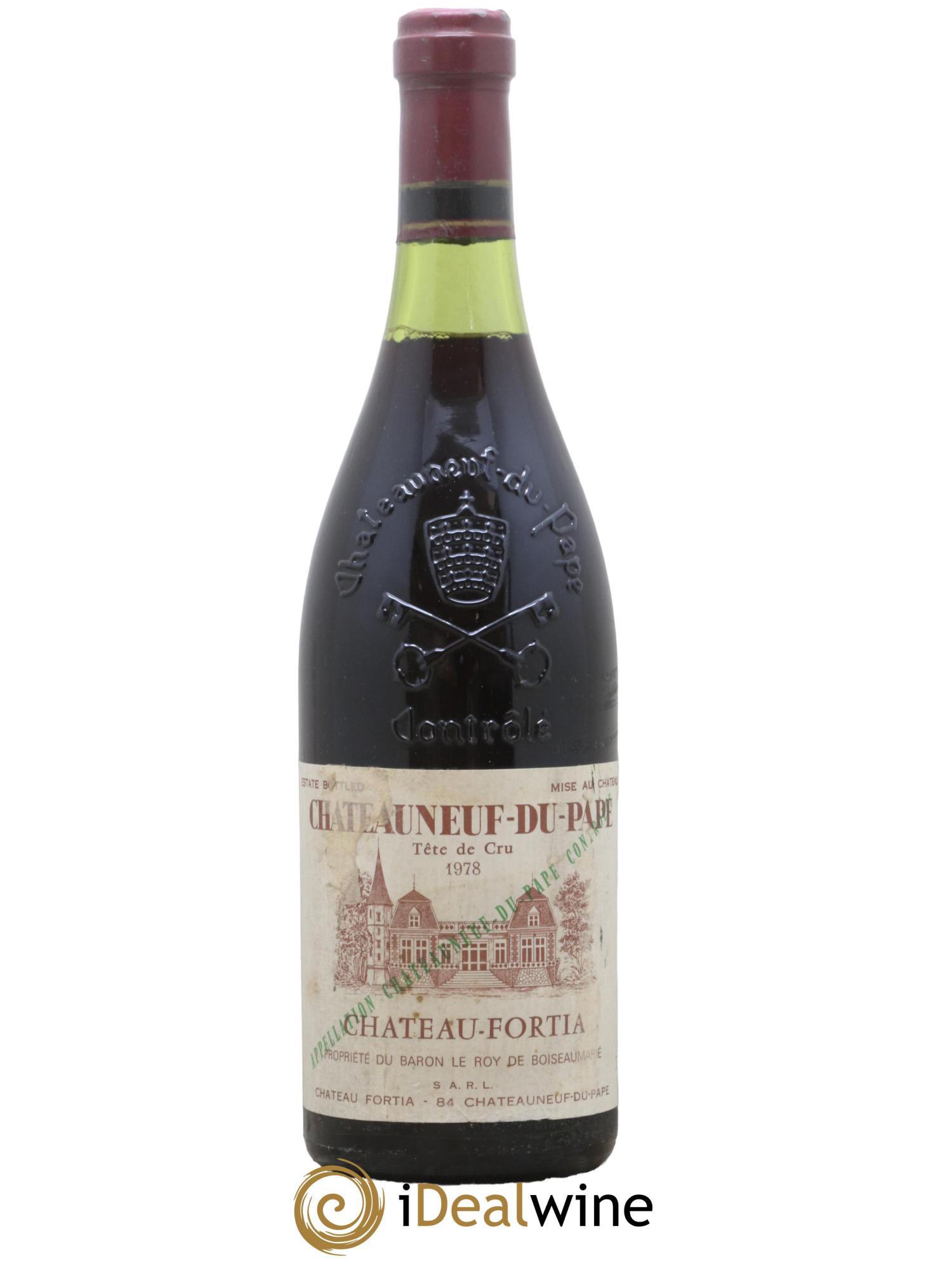 Châteauneuf-du-Pape Tete De Cru Chateau Fortia 1978 - Lot de 1 bouteille - 0