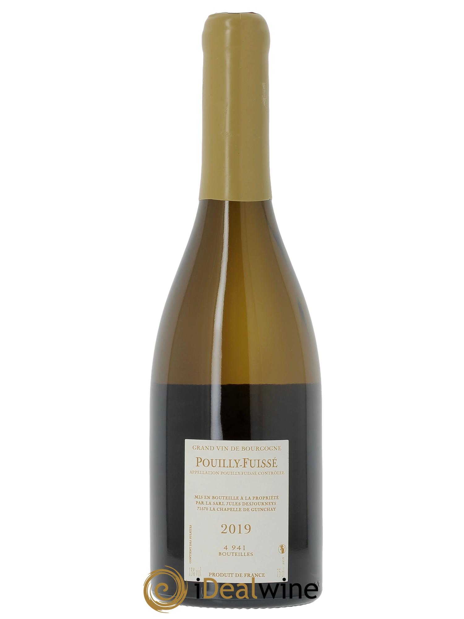 Pouilly-Fuissé Jules Desjourneys  2019 - Lot de 1 bouteille - 1