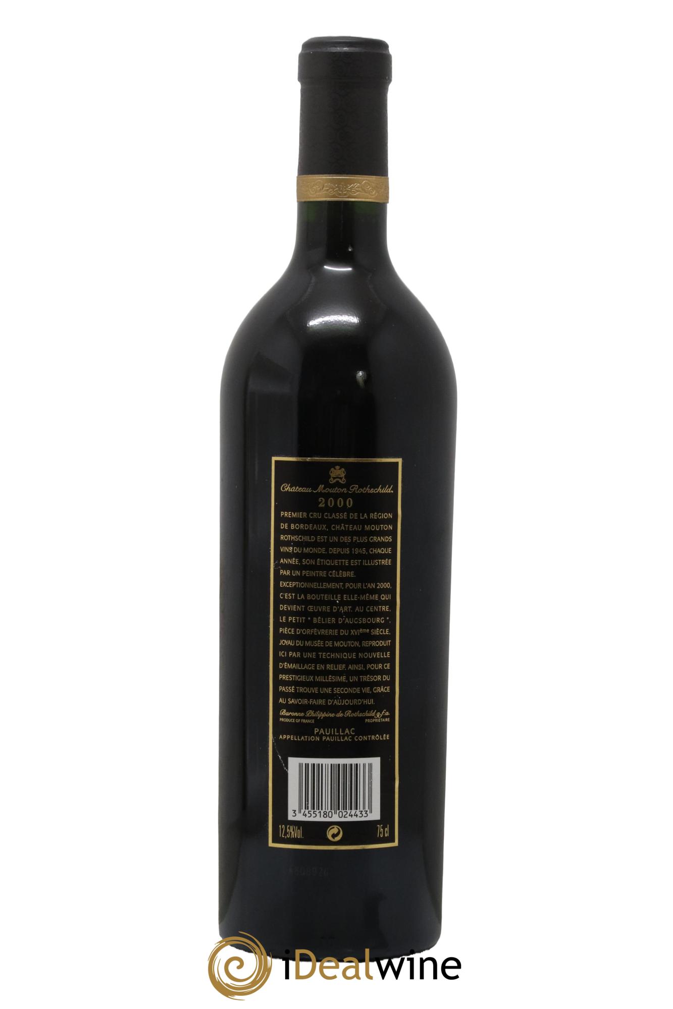 Château Mouton Rothschild 1er Grand Cru Classé 2000 - Posten von 1 Flasche - 1
