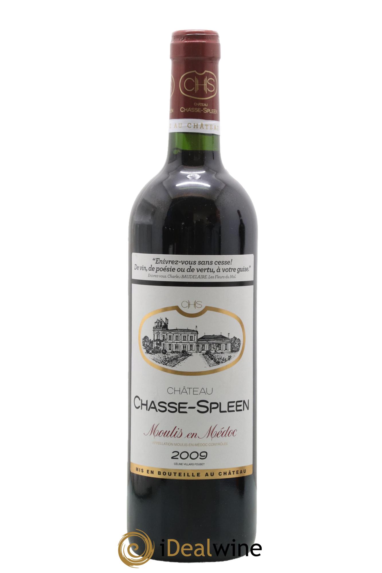 Château Chasse Spleen 2009 - Lot de 1 bouteille - 0