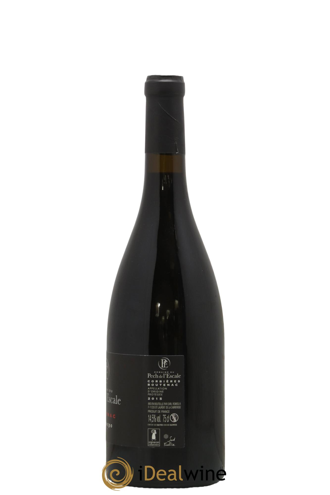 Corbières Boutenac Domaine du Pech de l'Escale 2015 - Lot of 1 bottle - 1