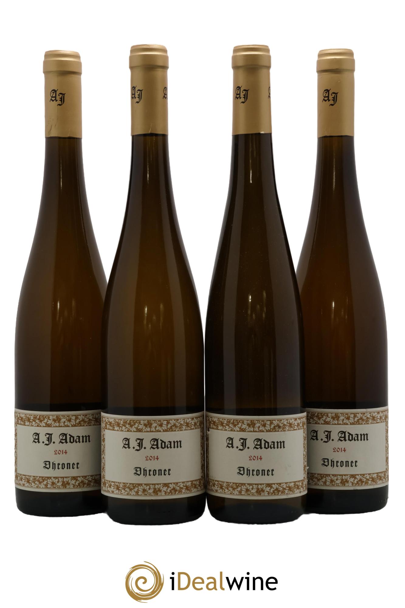 Allemagne Dhroner Trocken Weingut A.J. Adam 2014 - Lot of 4 bottles - 0