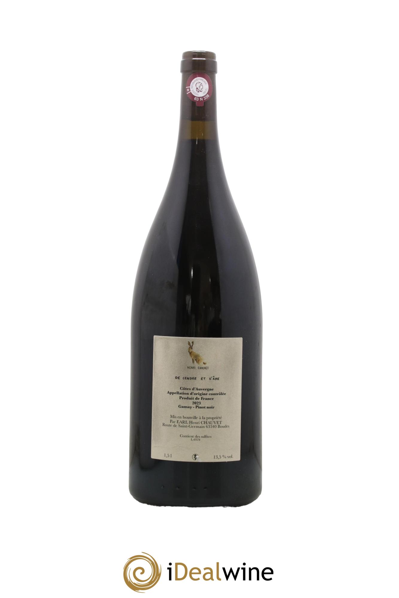 Côtes d'Auvergne AOP De Cendre et d'Ame Henri Chauvet 2023 - Lotto di 1 magnum - 1