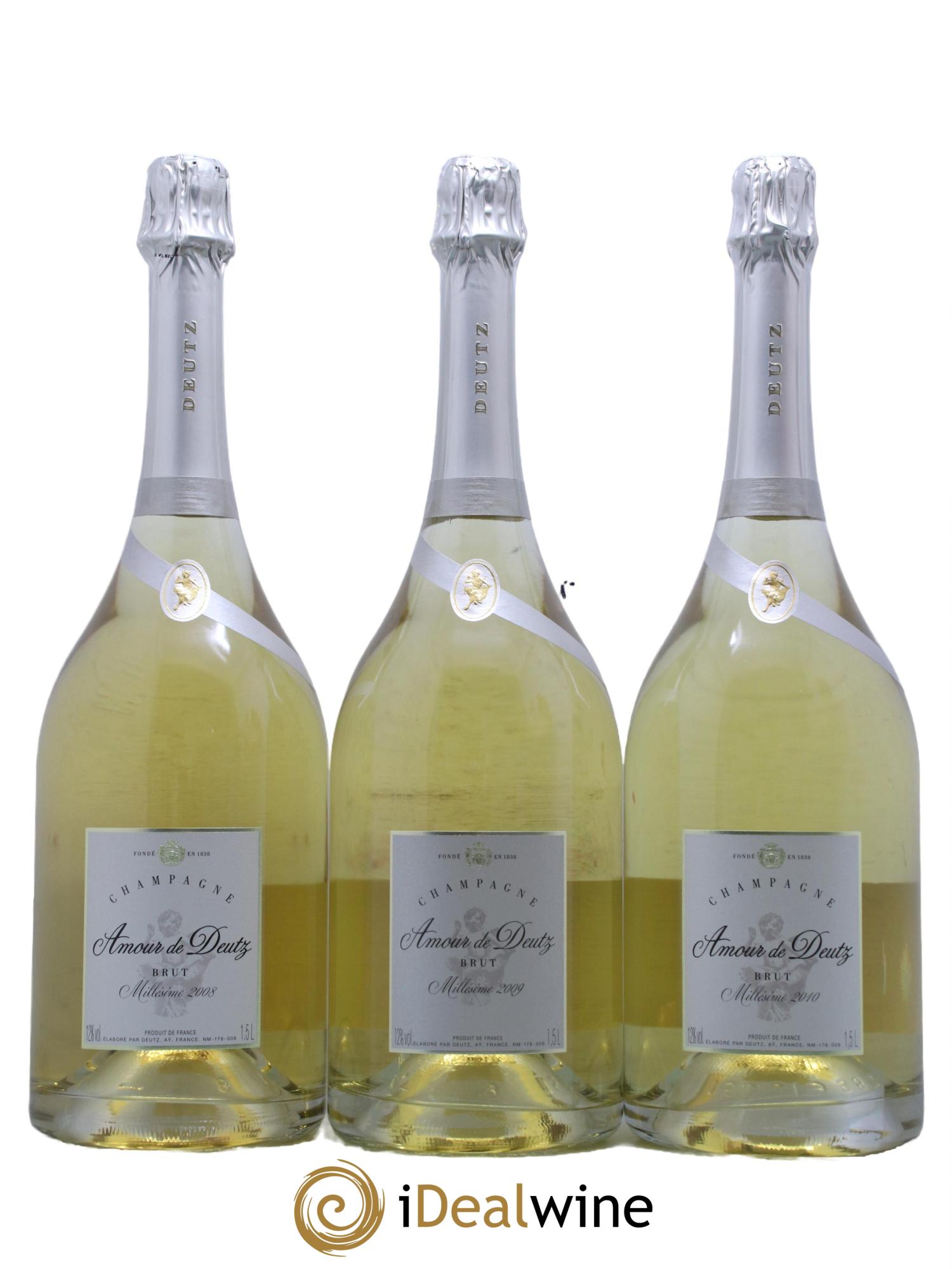 Amour de Deutz Brut Deutz Trio de Millésimes 2008/2009/2010 - Lot de 3 magnums - 0