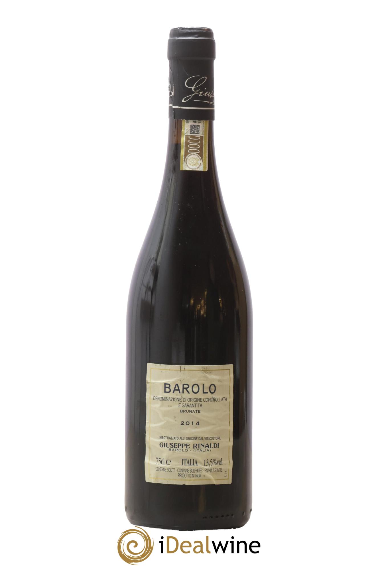 Barolo DOCG Brunate Giuseppe Rinaldi 2014 - Lot de 1 bouteille - 1