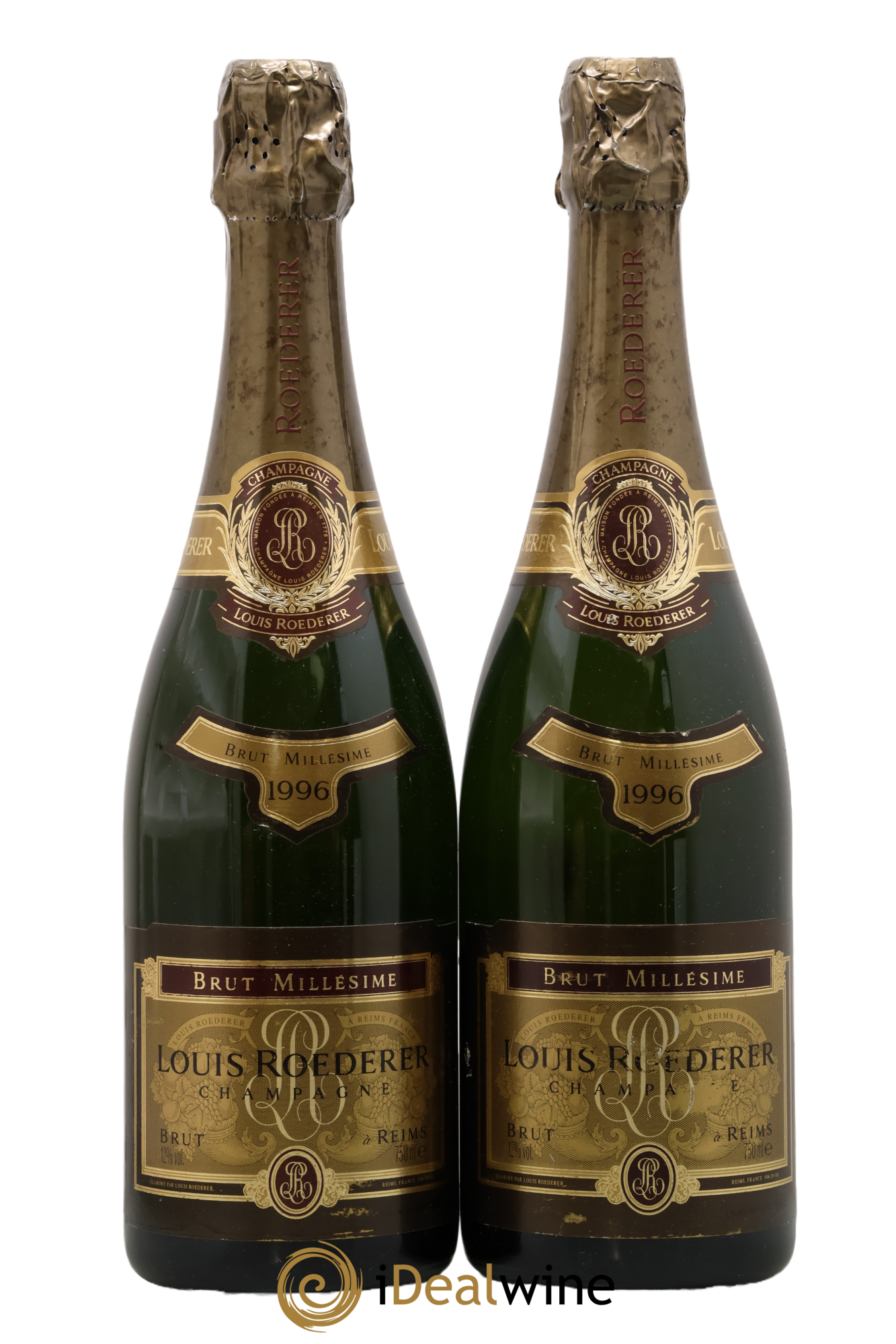 Millésimé Brut Louis Roederer 1996 - Lot de 2 bouteilles - 0