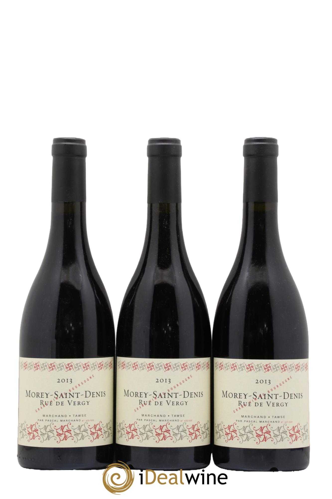 Morey-Saint-Denis Rue de Vergy Marchand-Tawse 2013 - Lot de 3 bouteilles - 0