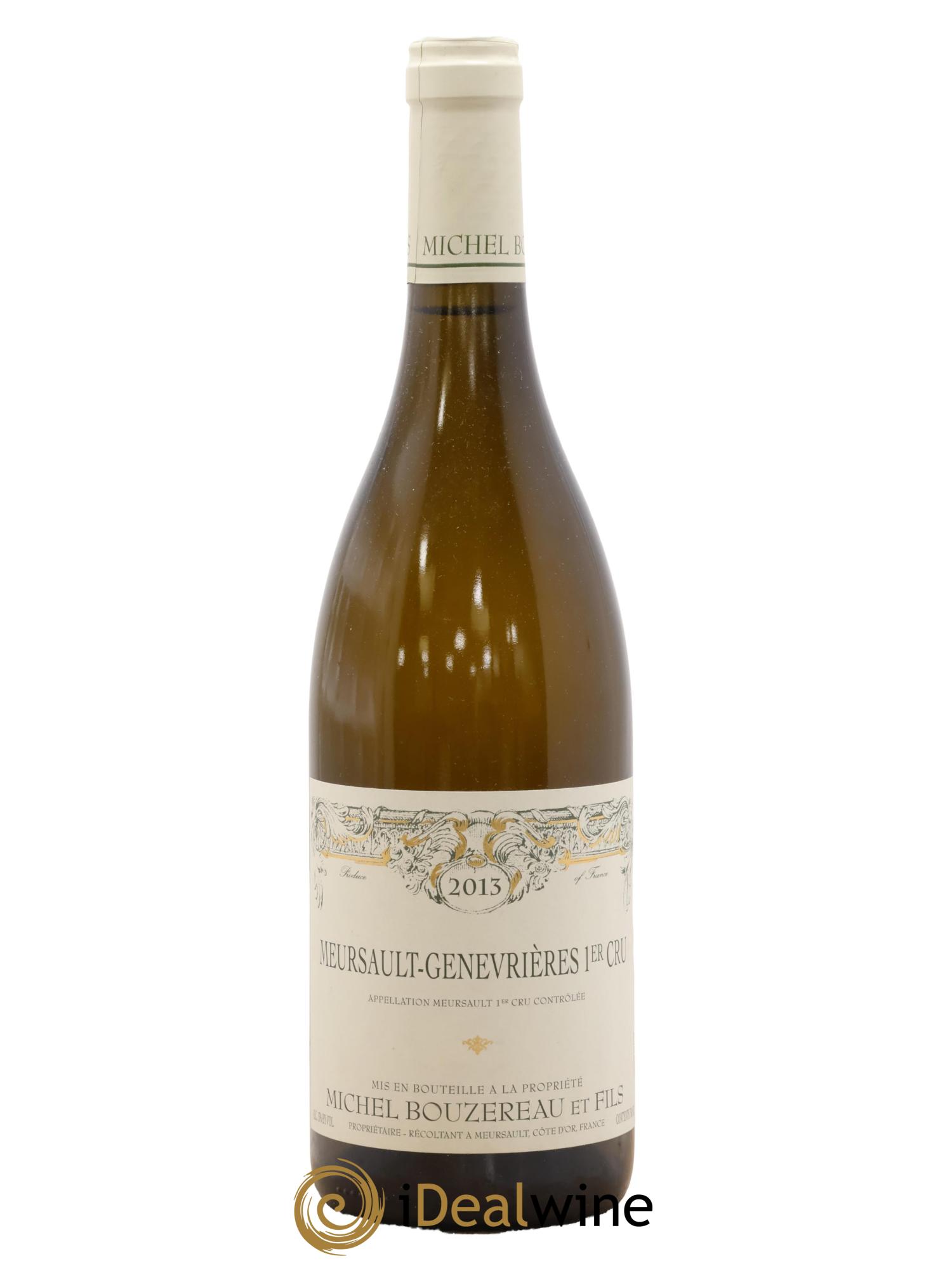 Meursault 1er Cru Les Genevrières Michel Bouzereau et Fils (Domaine) 2013 - Lot de 1 bouteille - 0