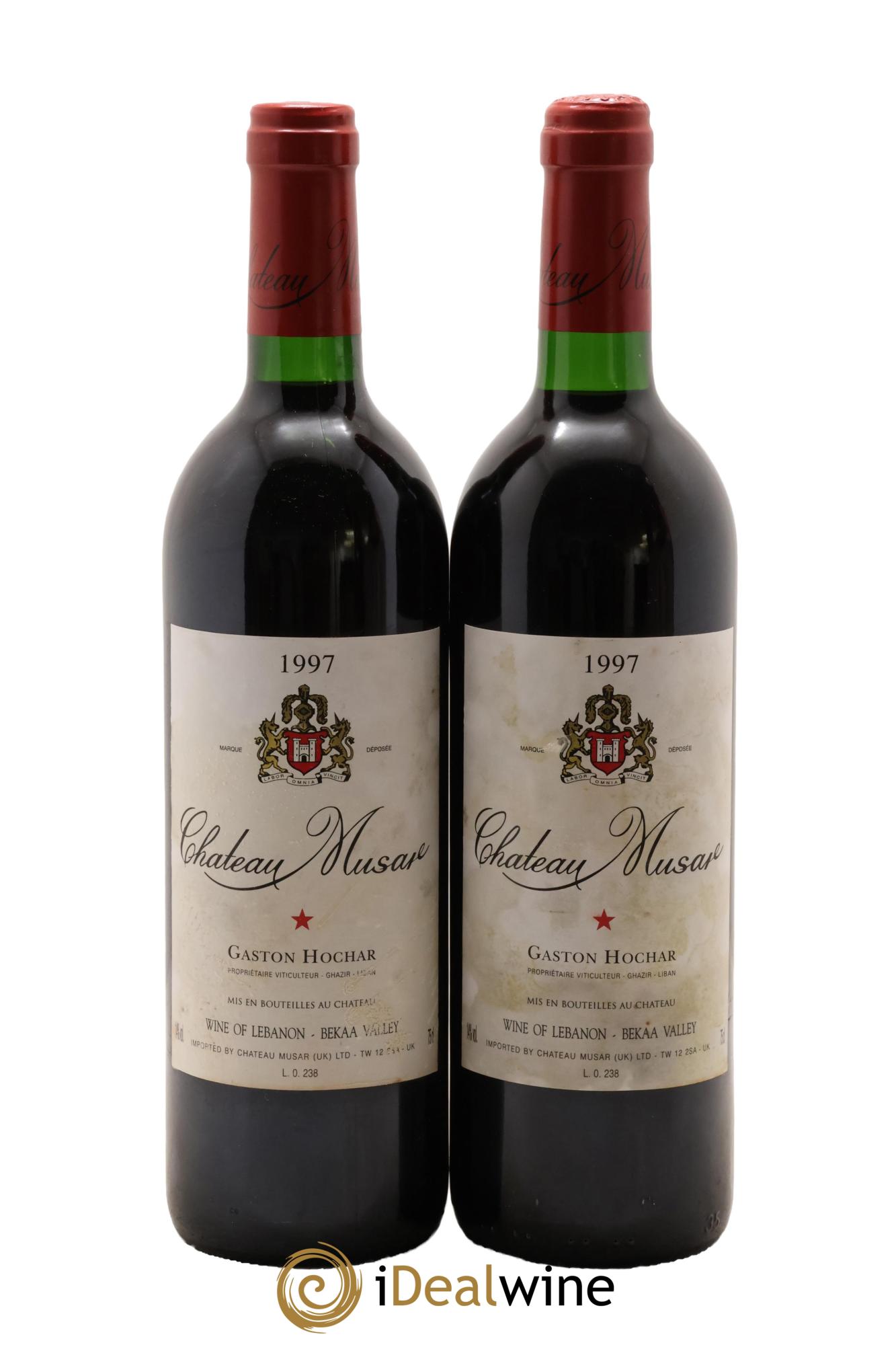 Château Musar Serge Hochar 1997 - Lot of 2 bottles - 0