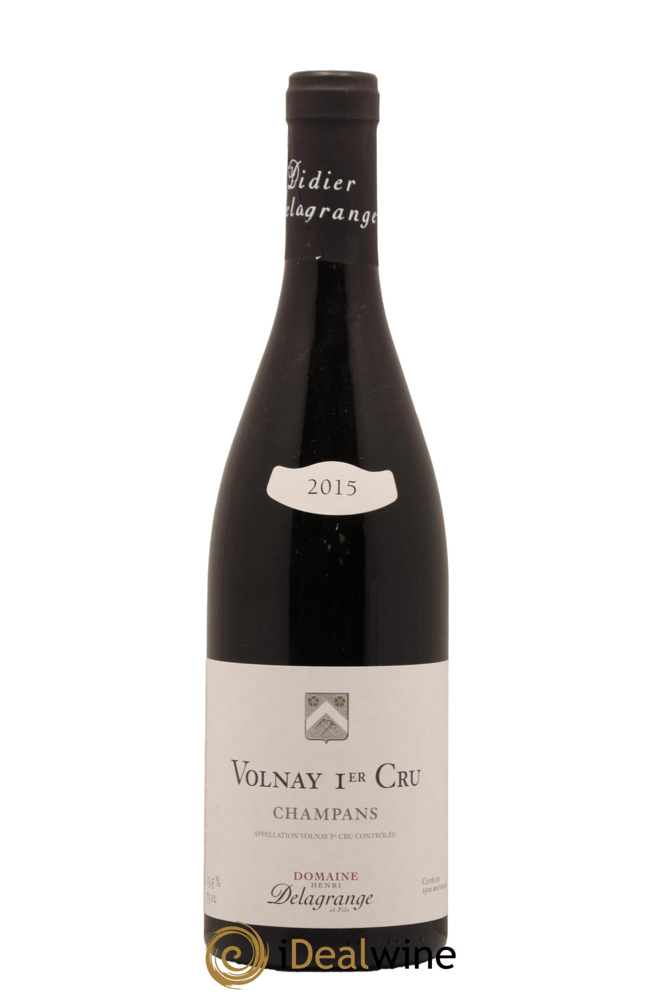 Volnay 1er Cru Champans Domaine Henri Delagrange 2015 - Lot de 1 bouteille - 0