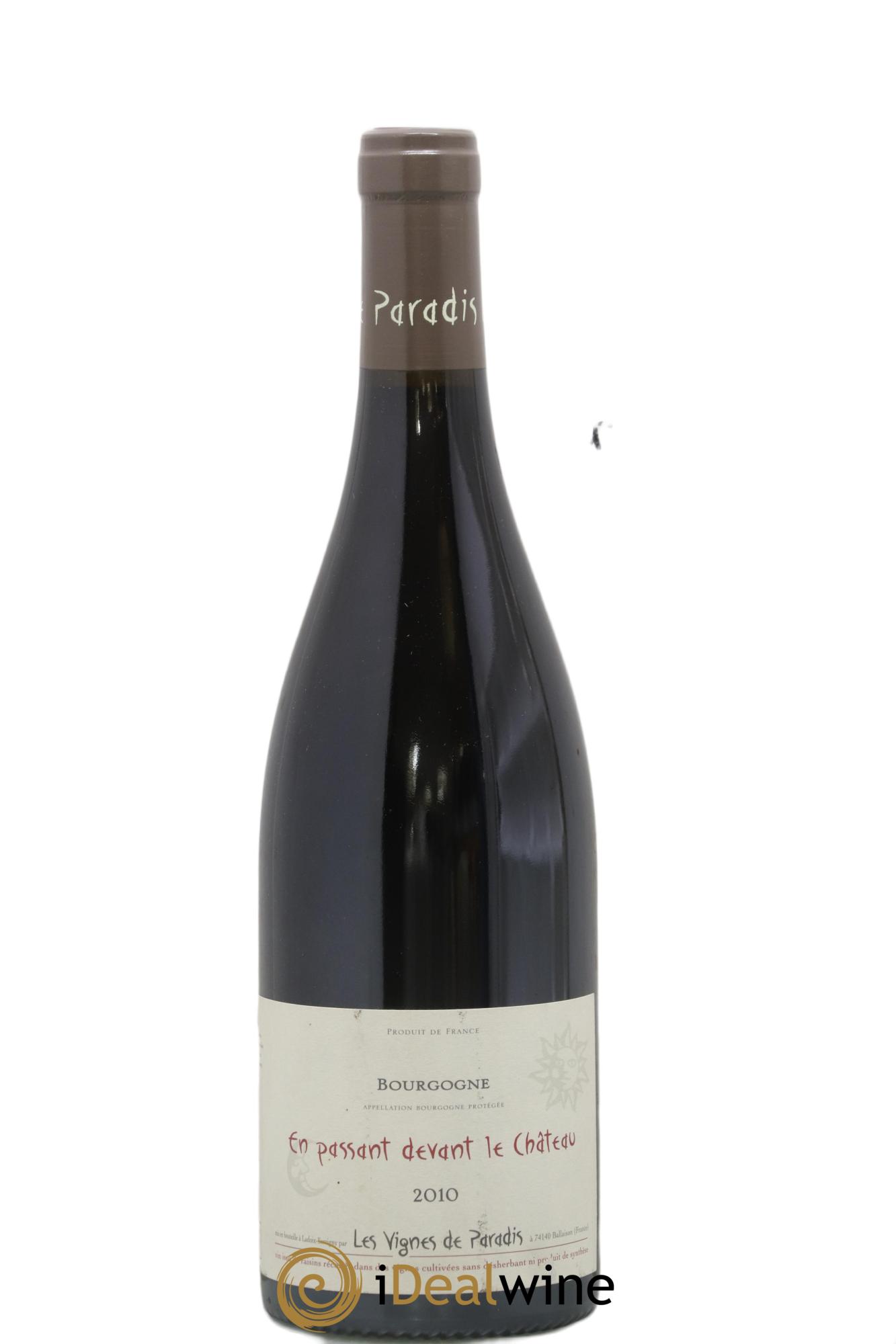 Bourgogne En Passant Devant le Château Les Vignes de Paradis 2010 - Lot de 1 bouteille - 0