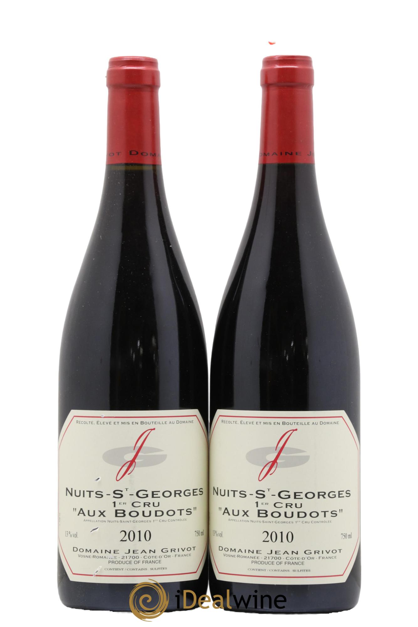 Nuits-Saint-Georges 1er Cru Aux Boudots Jean Grivot 2010 - Lot de 2 bouteilles - 0