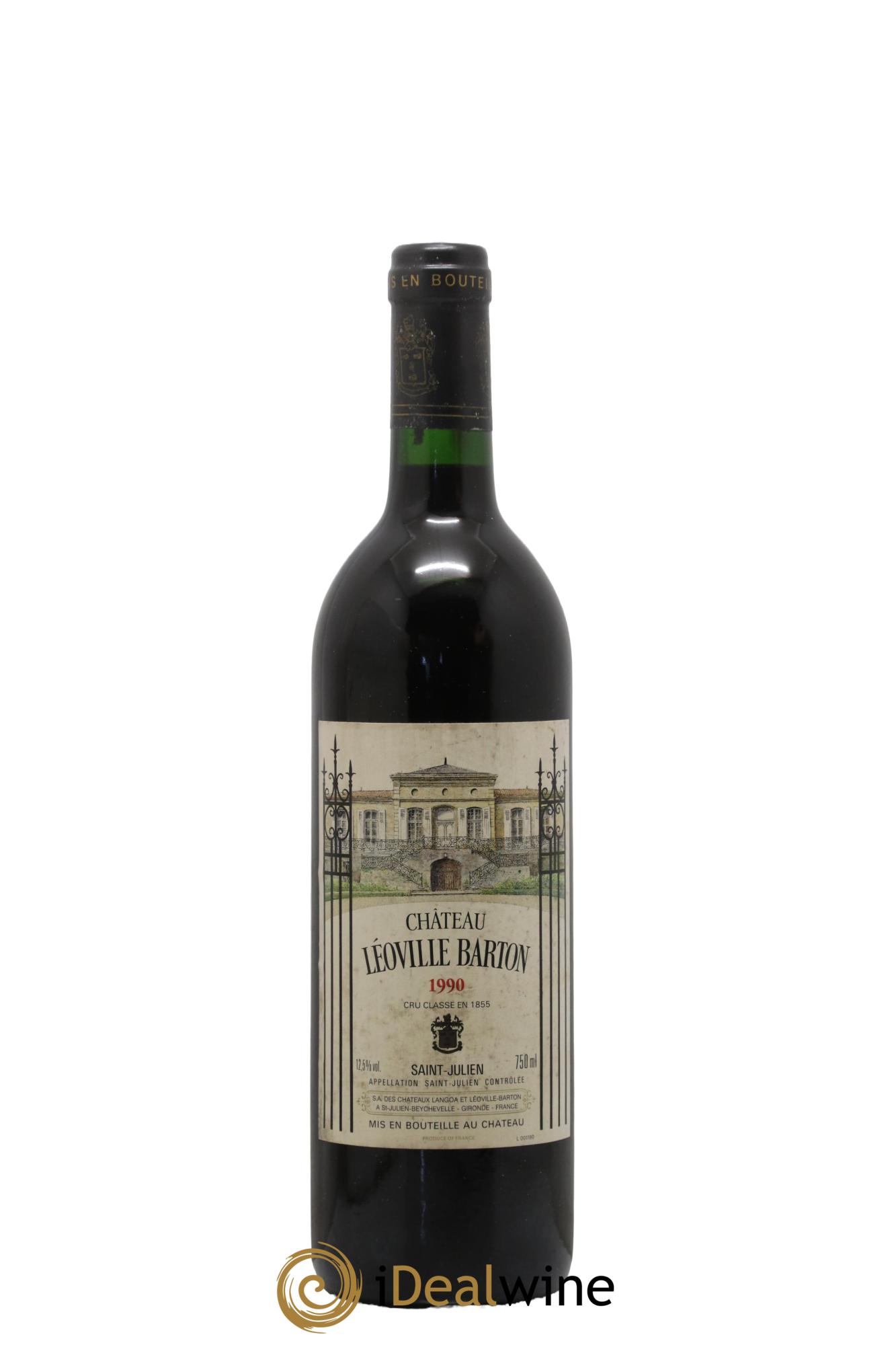 Château Léoville Barton 2ème Grand Cru Classé 1990 - Lot de 1 bouteille - 0