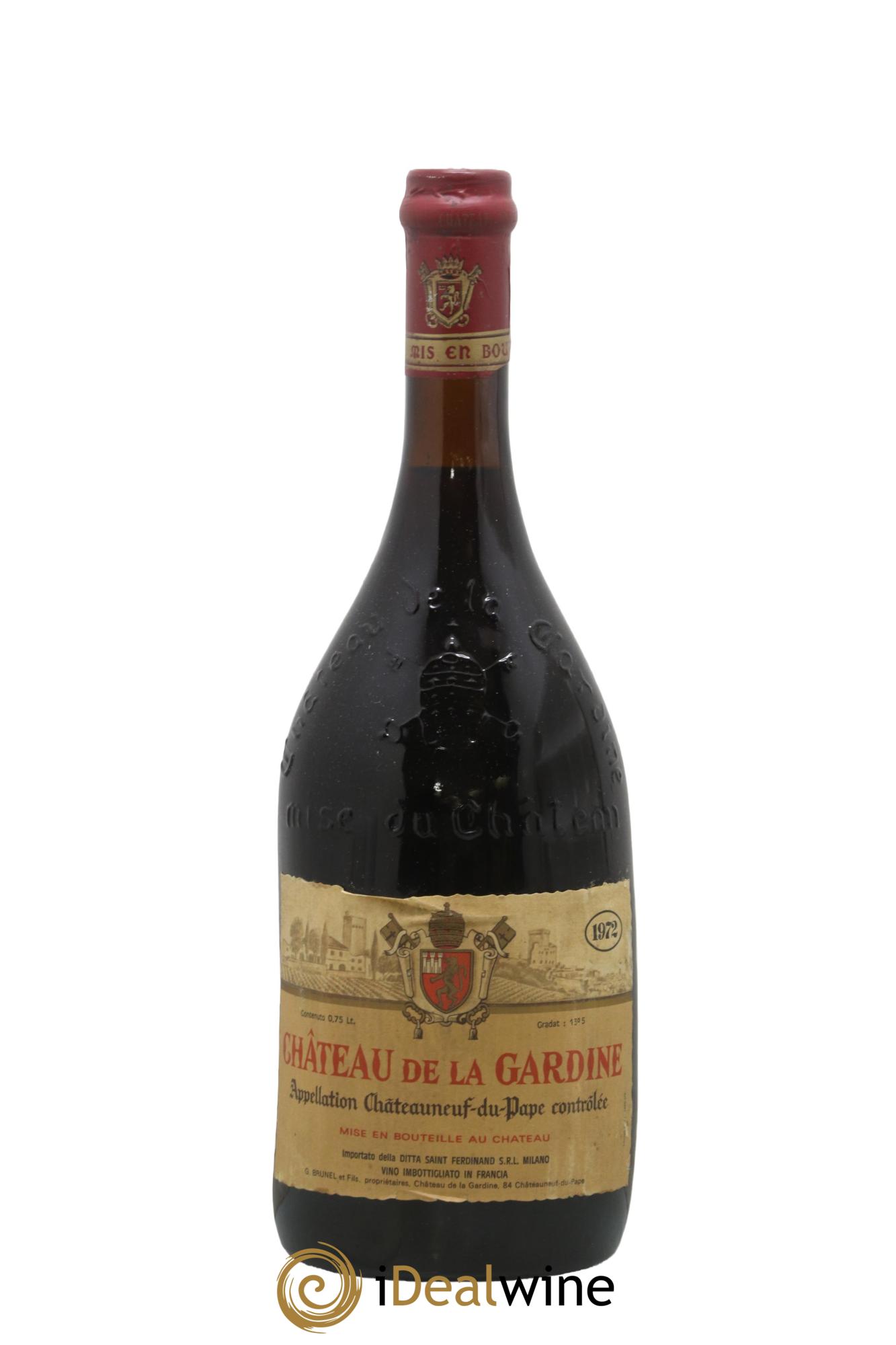 Châteauneuf-du-Pape Château de La Gardine Famille Brunel 1972 - Posten von 1 Flasche - 0