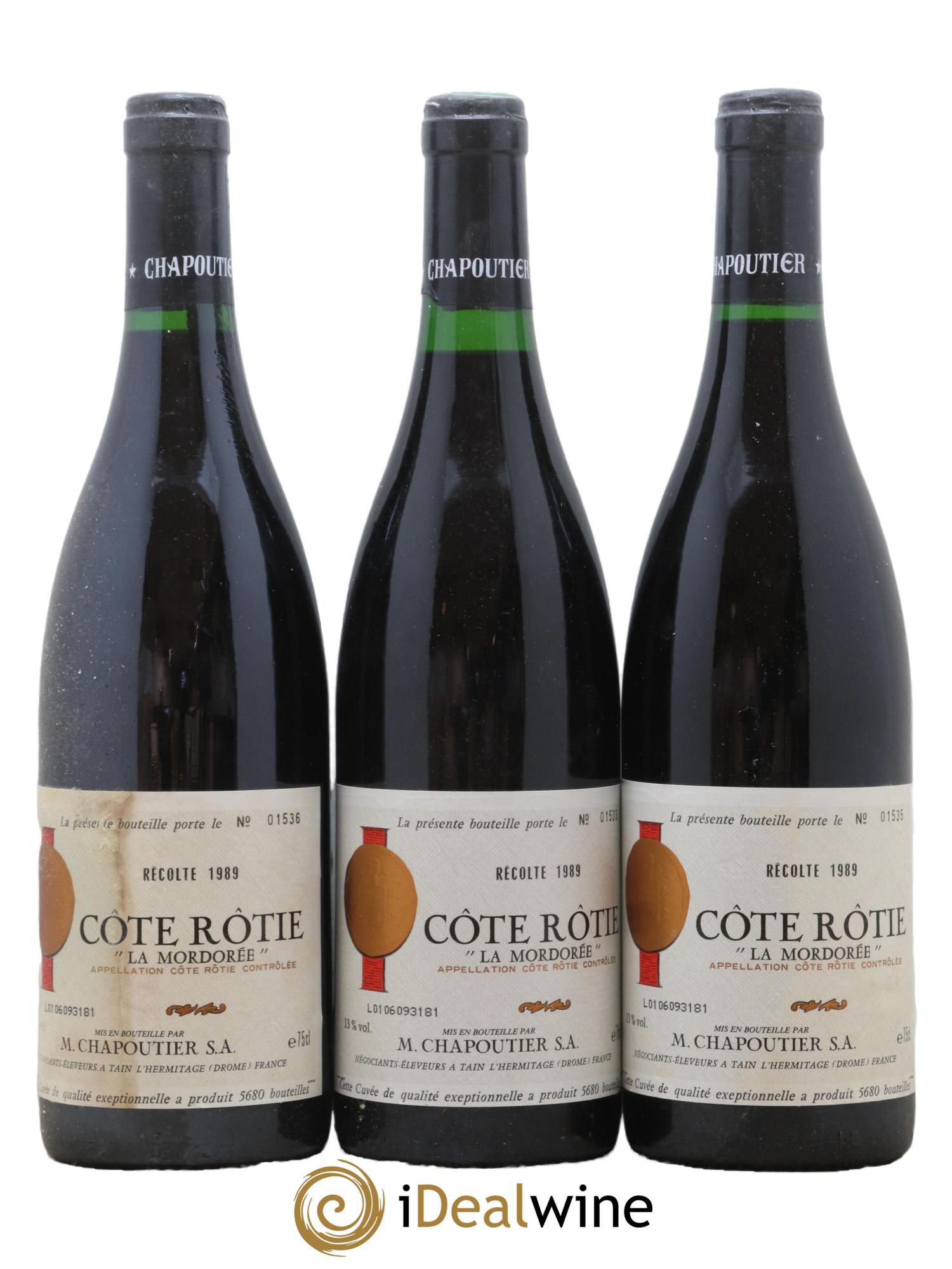 Côte-Rôtie La Mordorée Chapoutier 1989 - Posten von 12 Flaschen - 4