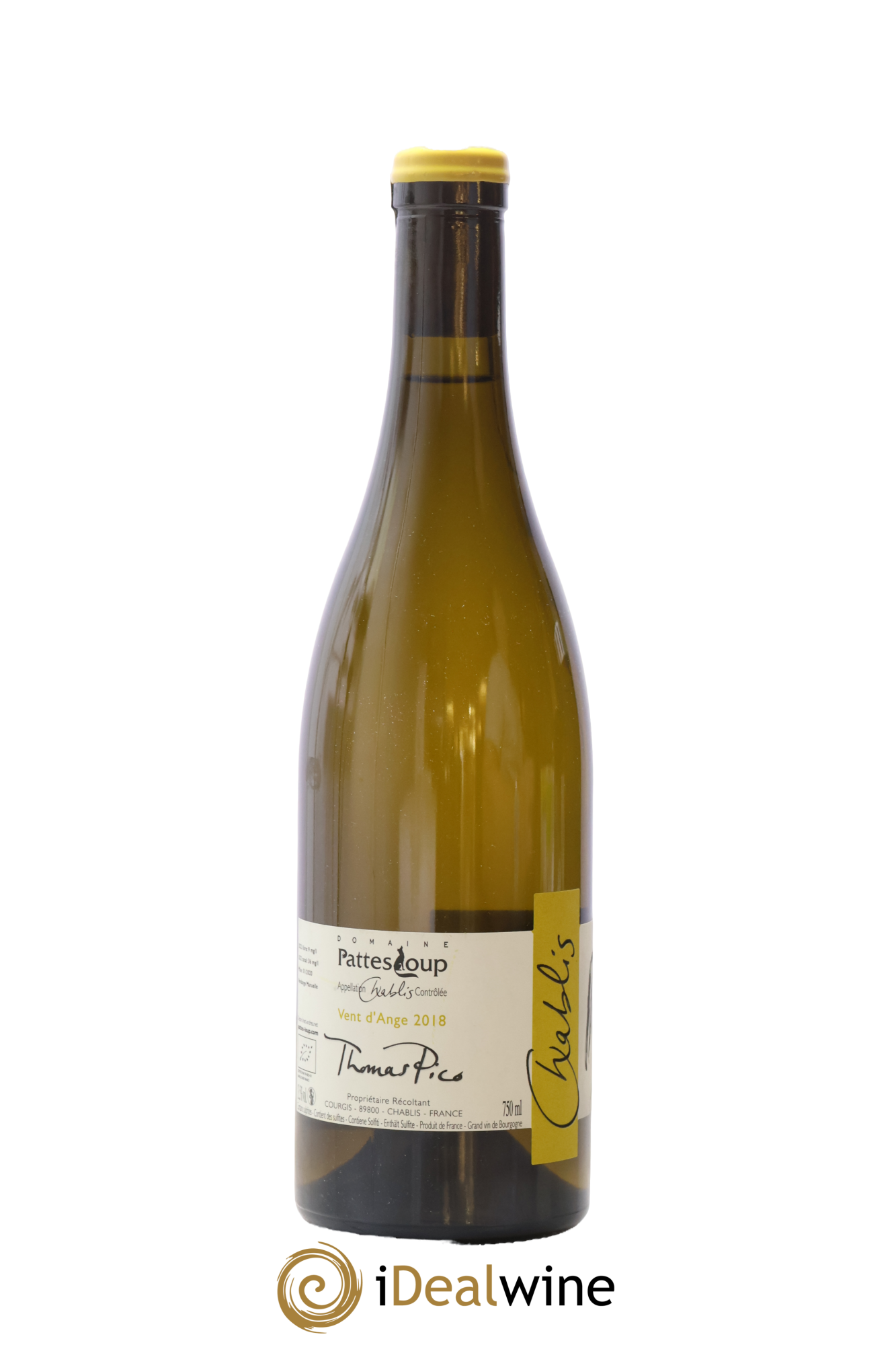 Chablis Vent d'Ange Pattes Loup (Domaine) 2018 - Lot of 1 bottle - 1
