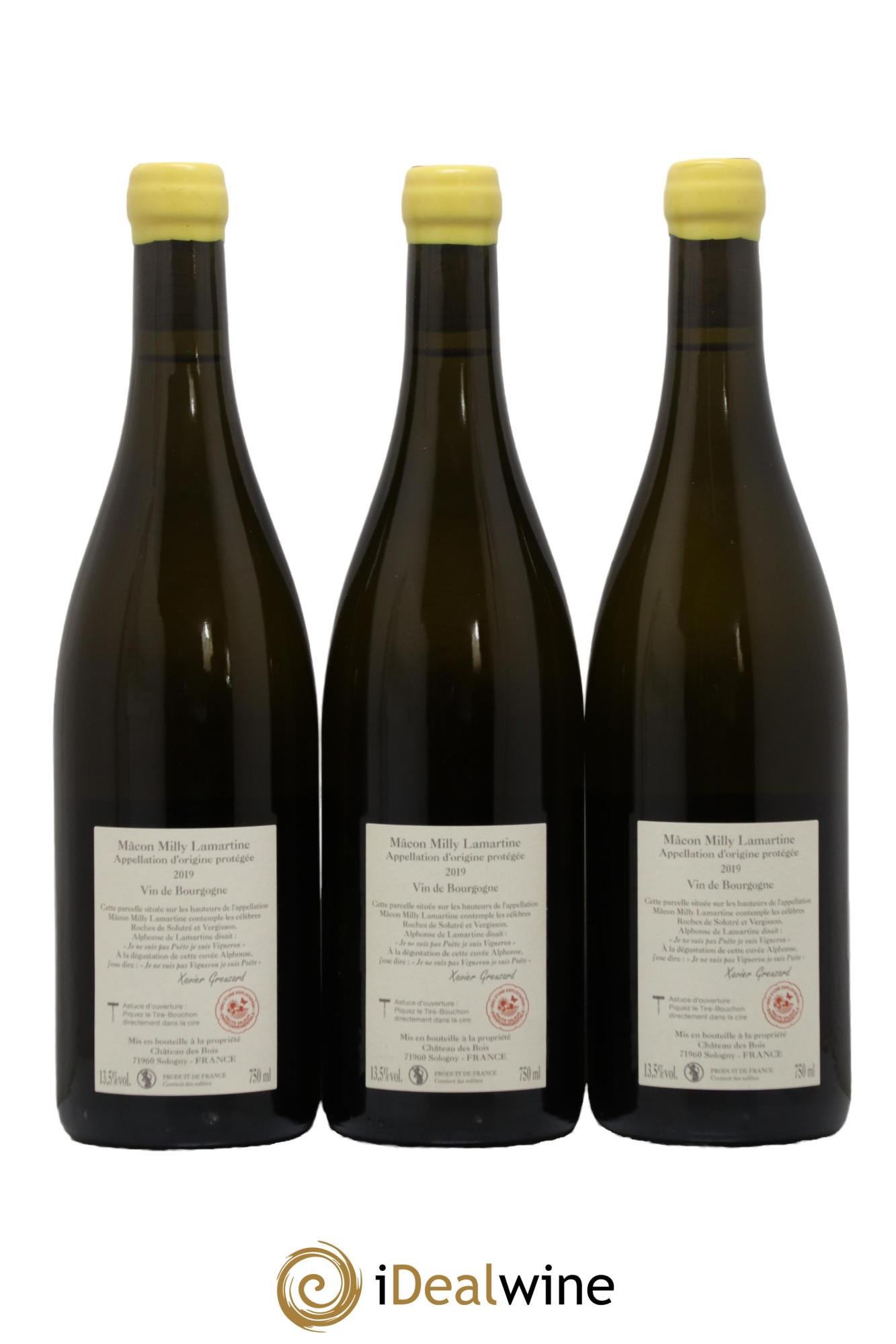 Mâcon Milly Lamartine Cuvée Alphonse Xavier Greuzard 2019 - Lot of 3 bottles - 1