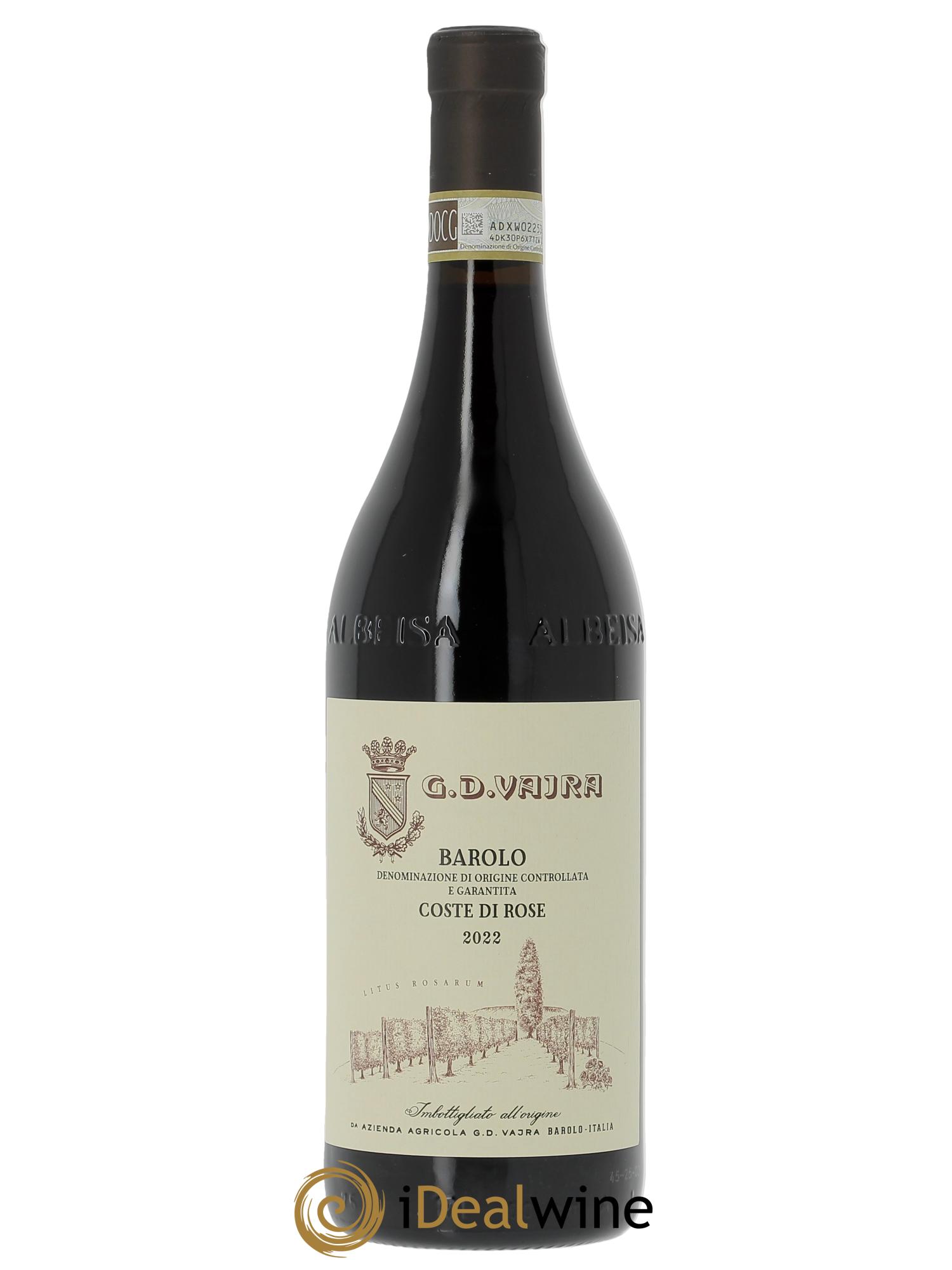 Barolo DOCG Costa di Rose G.D Vajra 2022 - Lot de 1 bouteille - 0