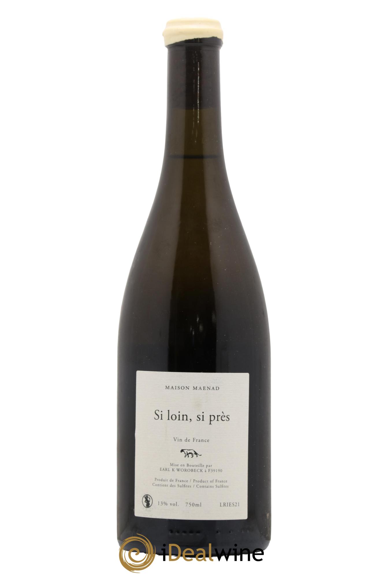 Vin de France Si Loin Si Pres Maison Maenad 2021 - Lot de 1 bouteille - 1