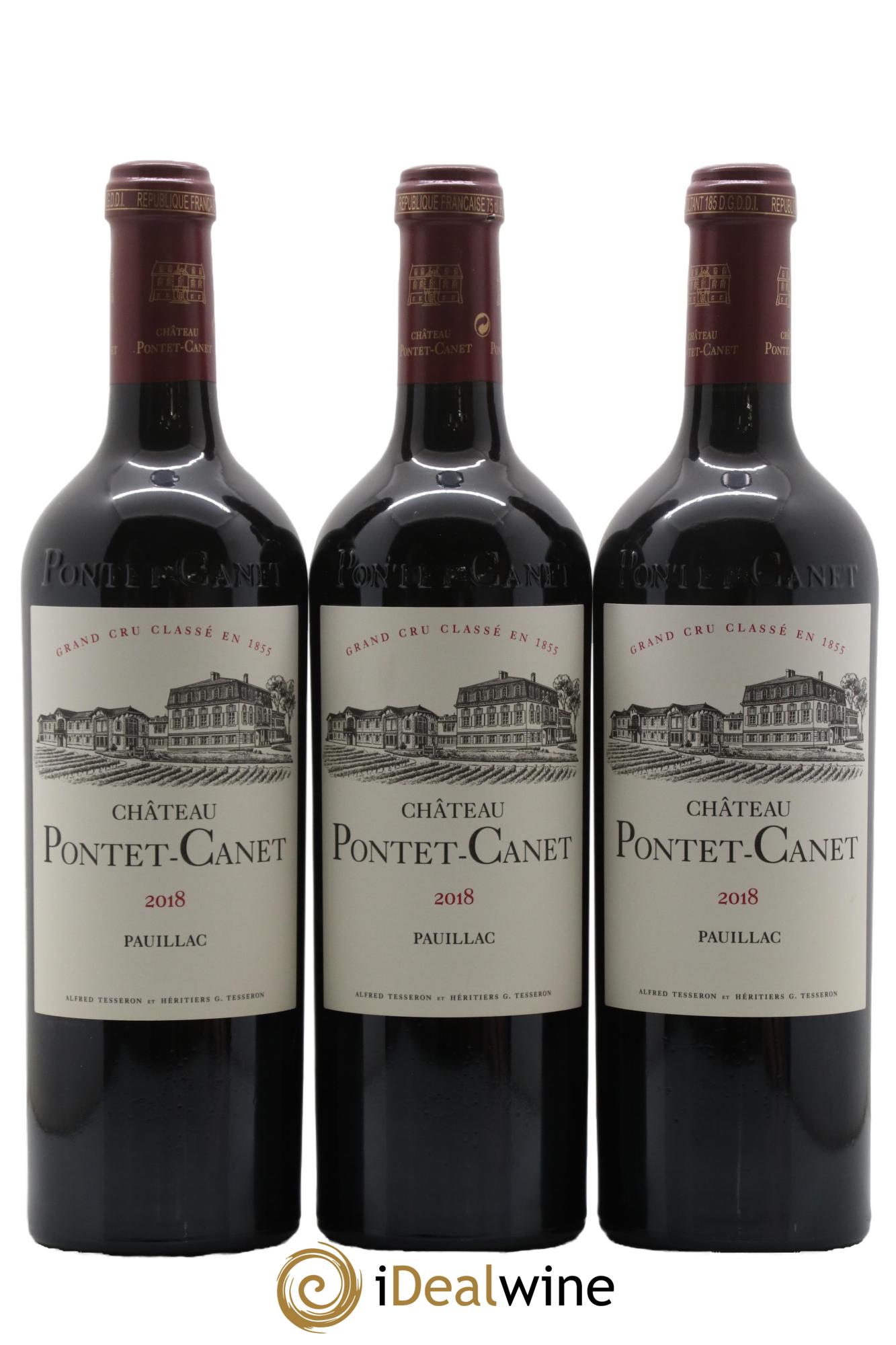 Château Pontet Canet 5ème Grand Cru Classé  2018 - Lotto di 6 bottiglie - 2