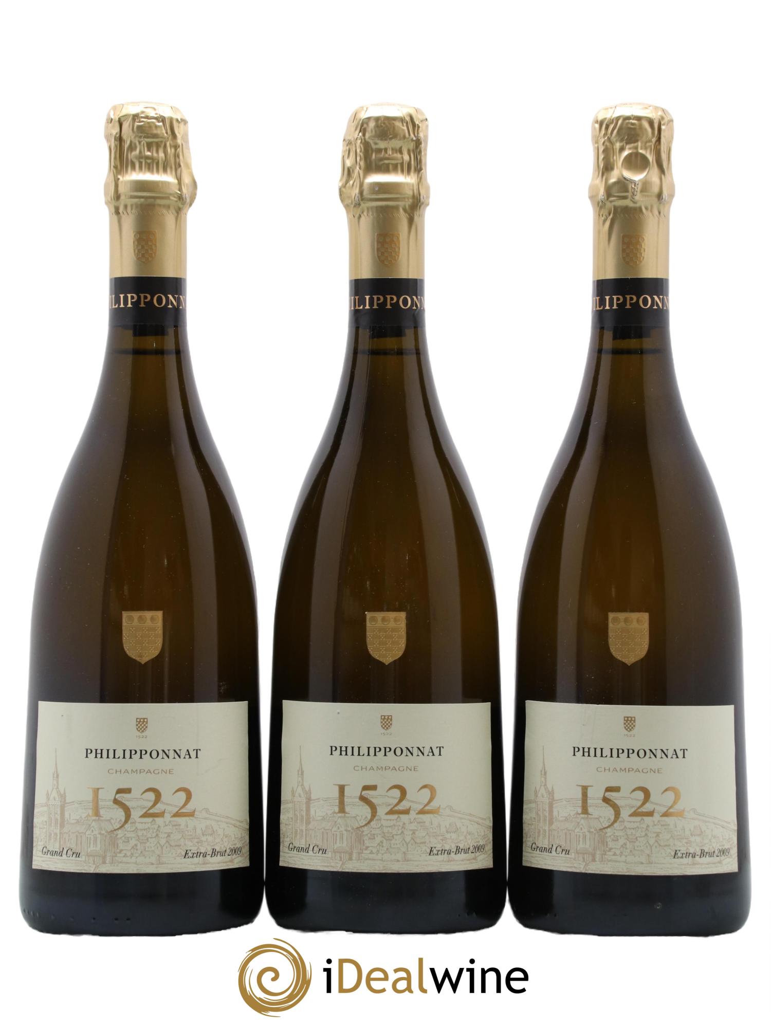 Champagne Cuvee 1522 Maison Philipponnat 2009 - Lot de 3 bouteilles - 0