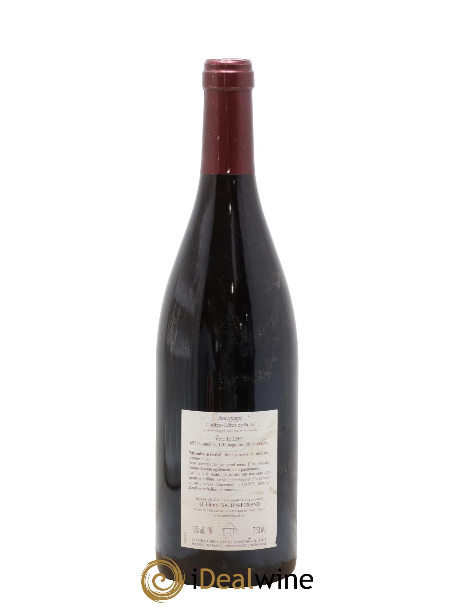 Hautes-Côtes de Nuits Myosotis Arvensis Naudin-Ferrand (Domaine) 2019 - Lotto di 1 bottiglia - 1